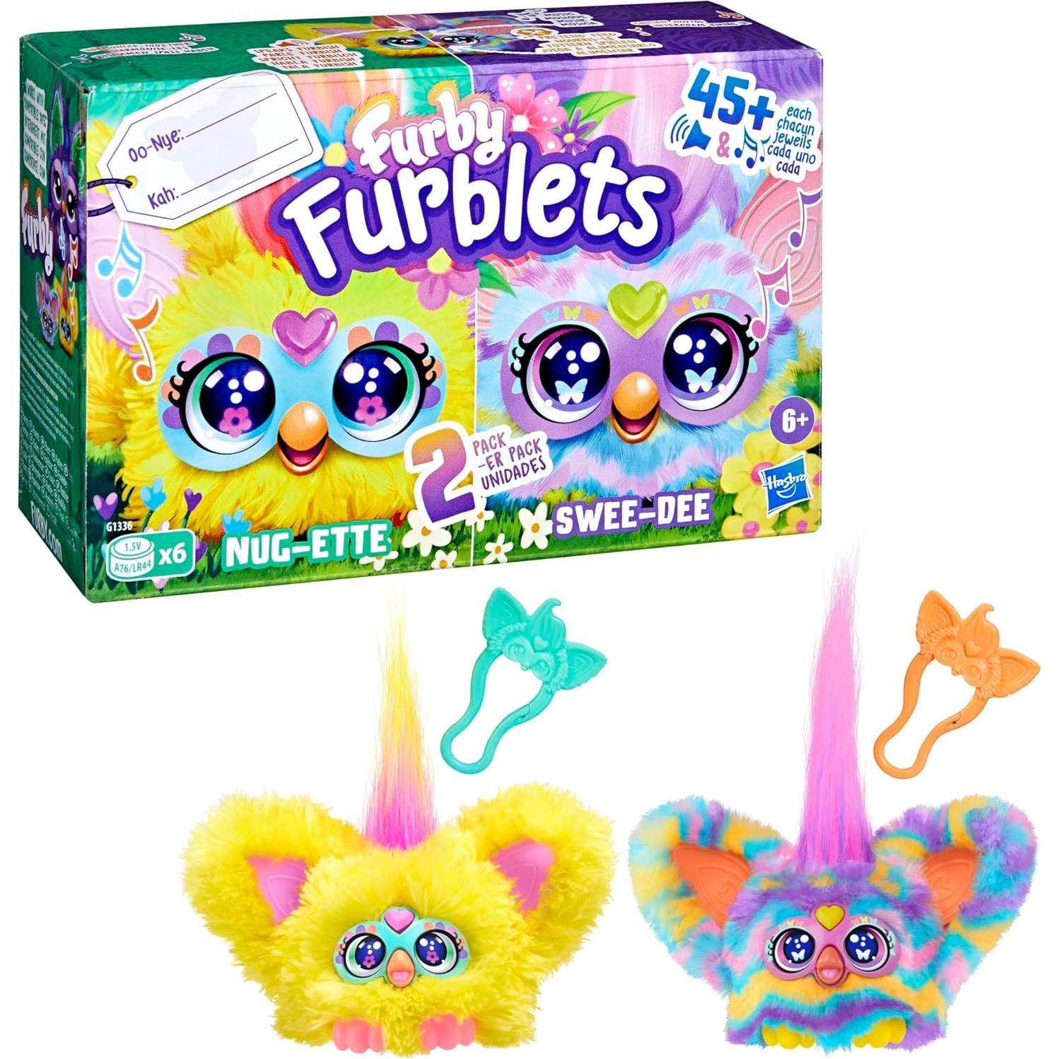 Furby Furblets Mini Juguetes Electrónicos de Primavera 2 Pcs