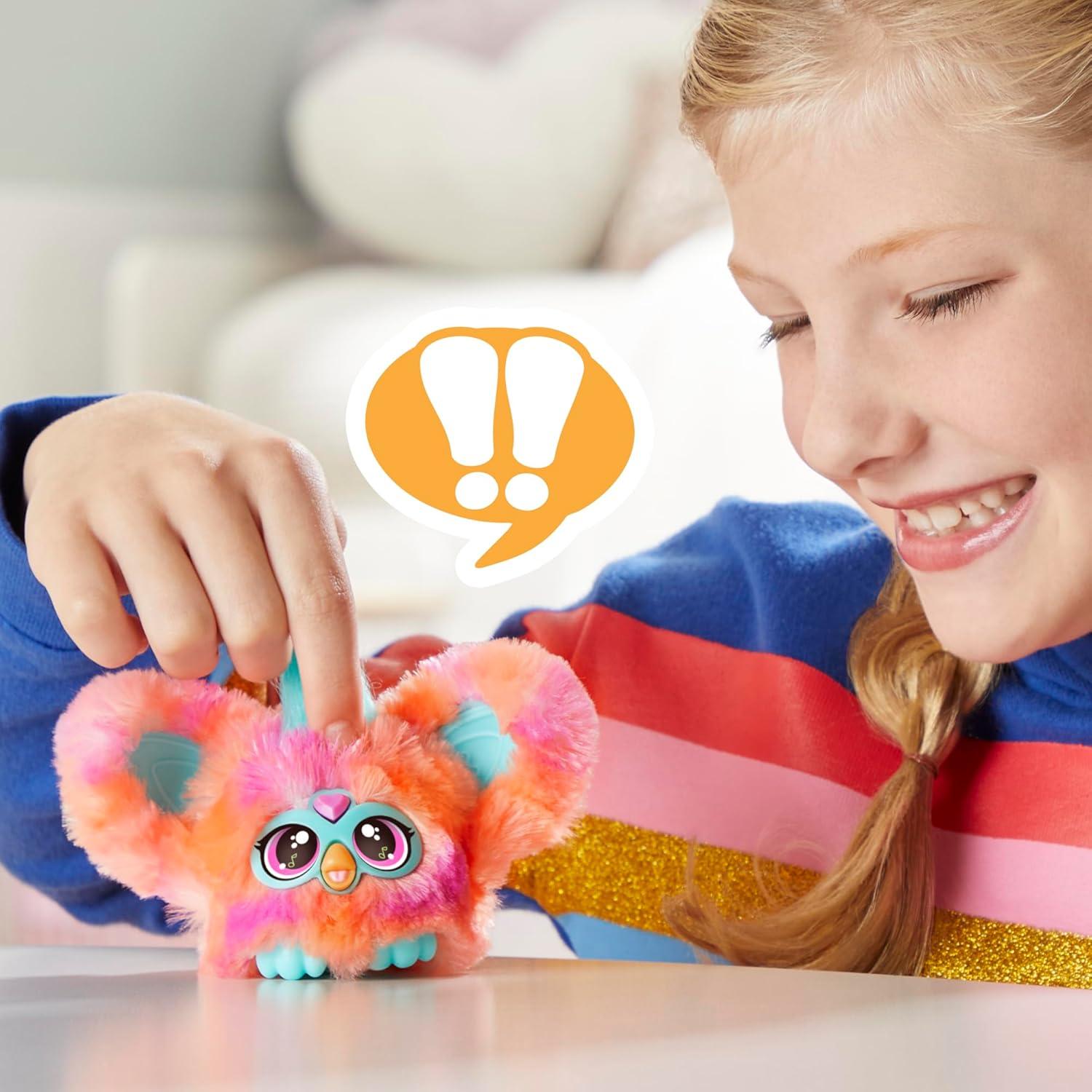 Furby Furblets Ree-Mix Mini Juguete Electrónico Coral 45+ Sonidos