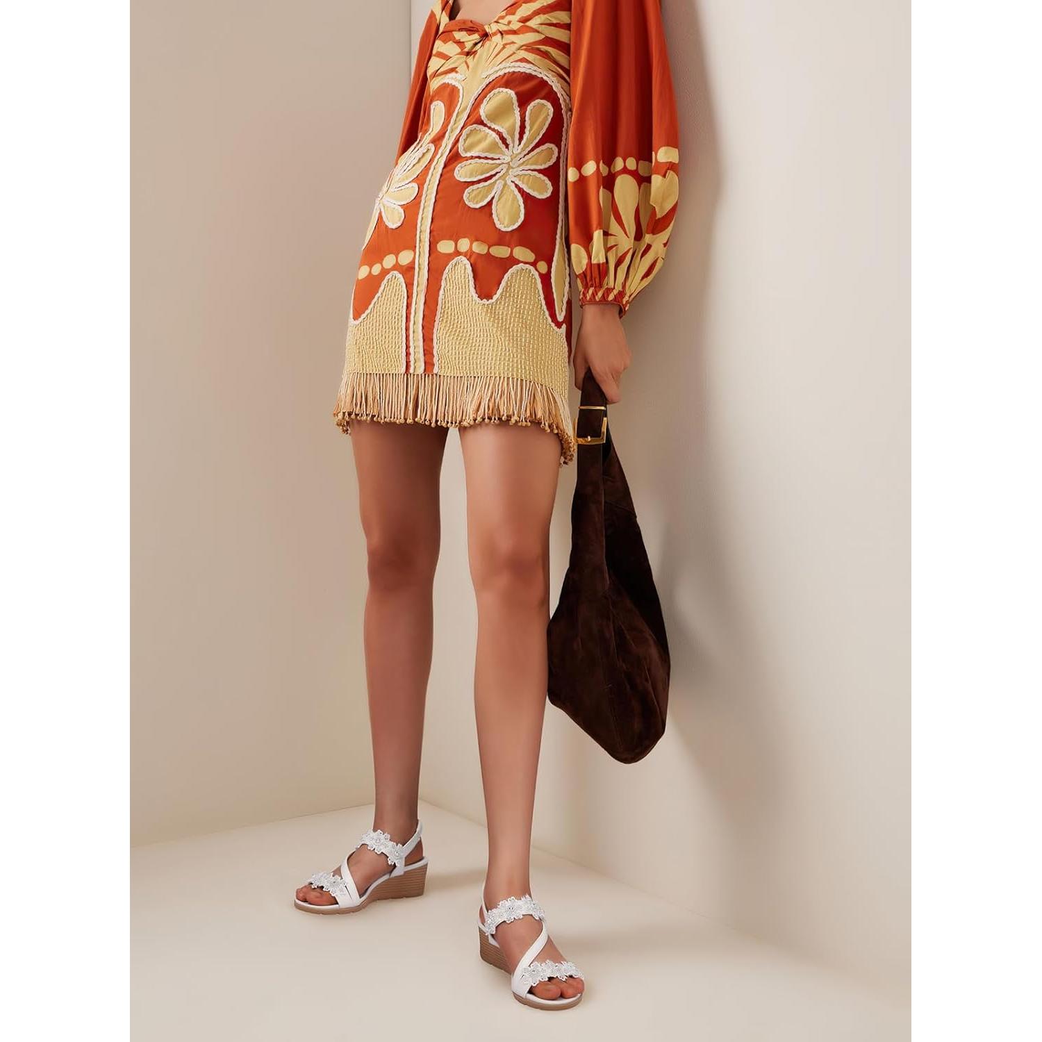 Sandalias Wedge TEMOFON para Mujeres Elegantes - Verano 2025