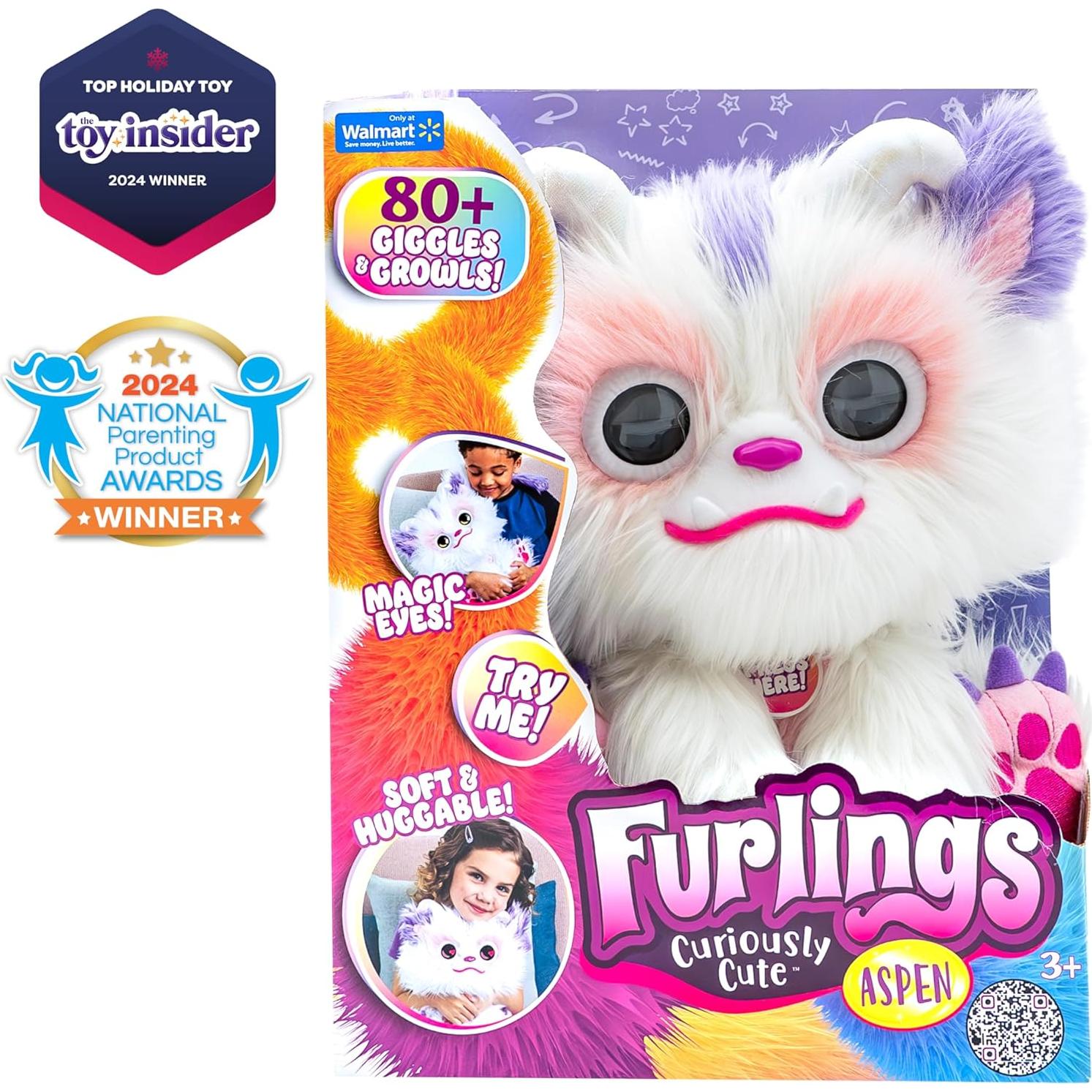 Furlings Aspen - Juguete de peluche interactivo 33 cm