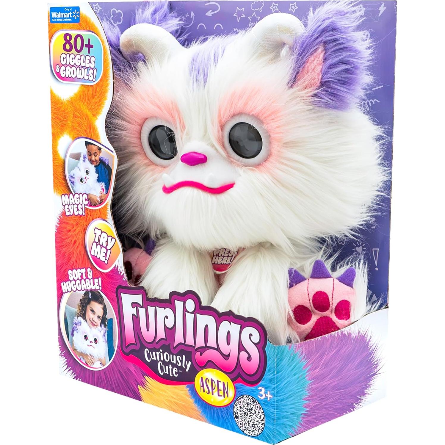 Furlings Aspen - Juguete de peluche interactivo 33 cm