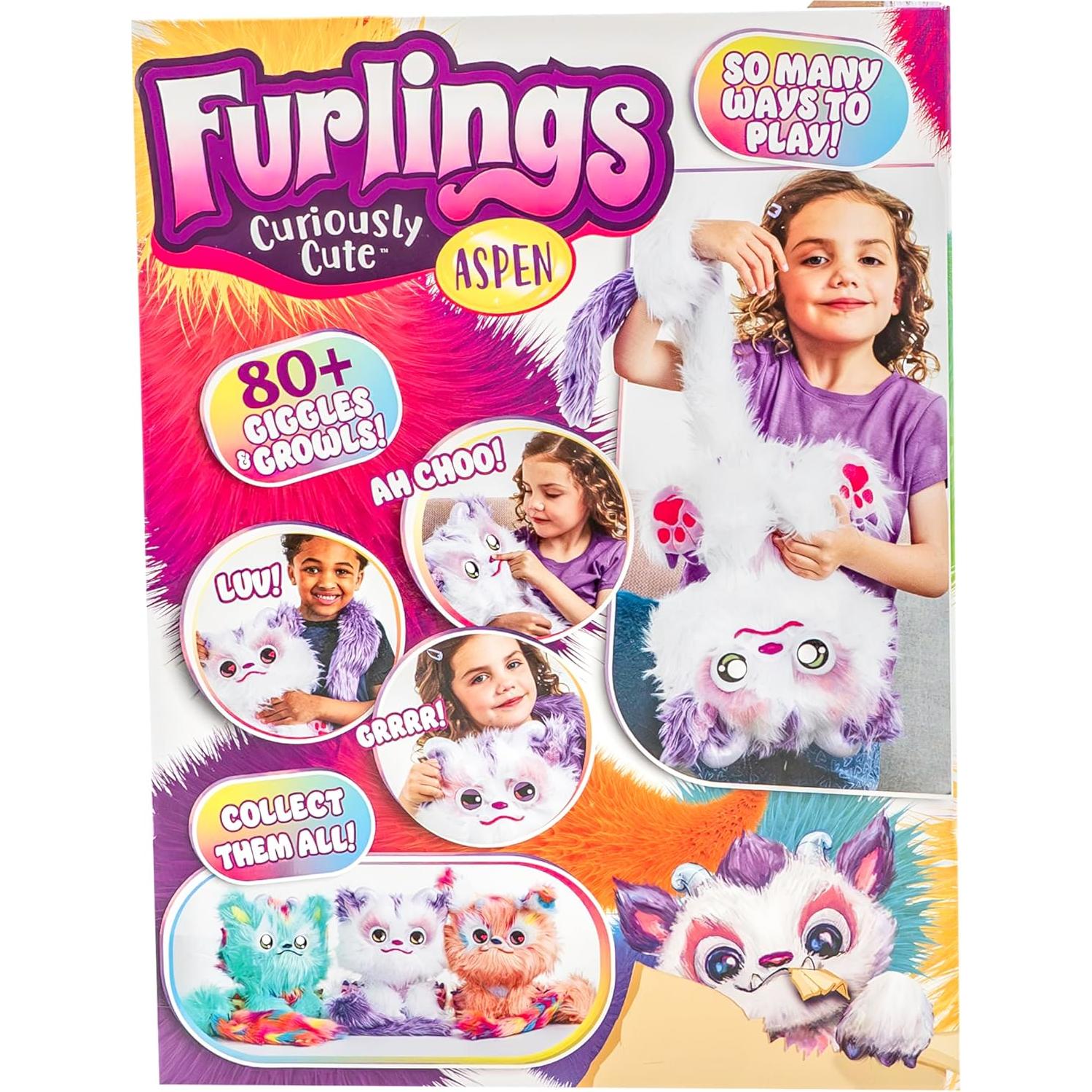 Furlings Aspen - Juguete de peluche interactivo 33 cm