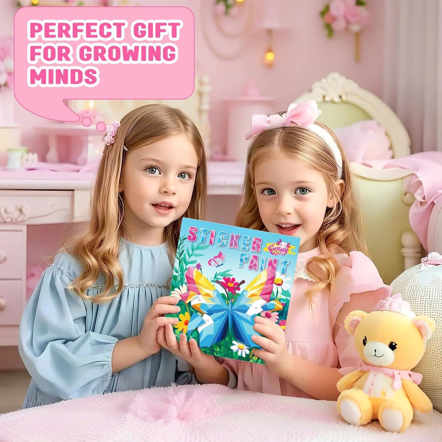 Libro de Pegatinas Pintar por Números CutteeyFyry - 2 Piezas