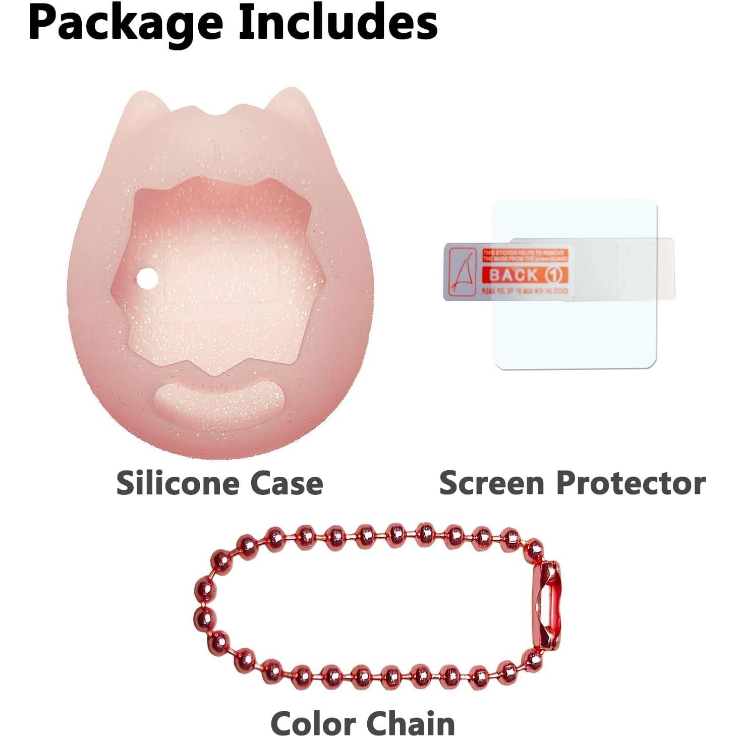 Funda de Silicona Rosa para Tamagotchi Original - Accesorio