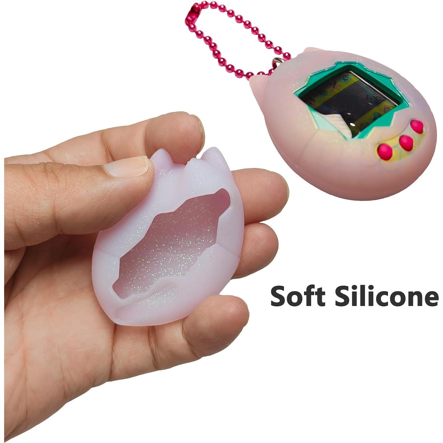 Funda de Silicona Rosa para Tamagotchi Original - Accesorio