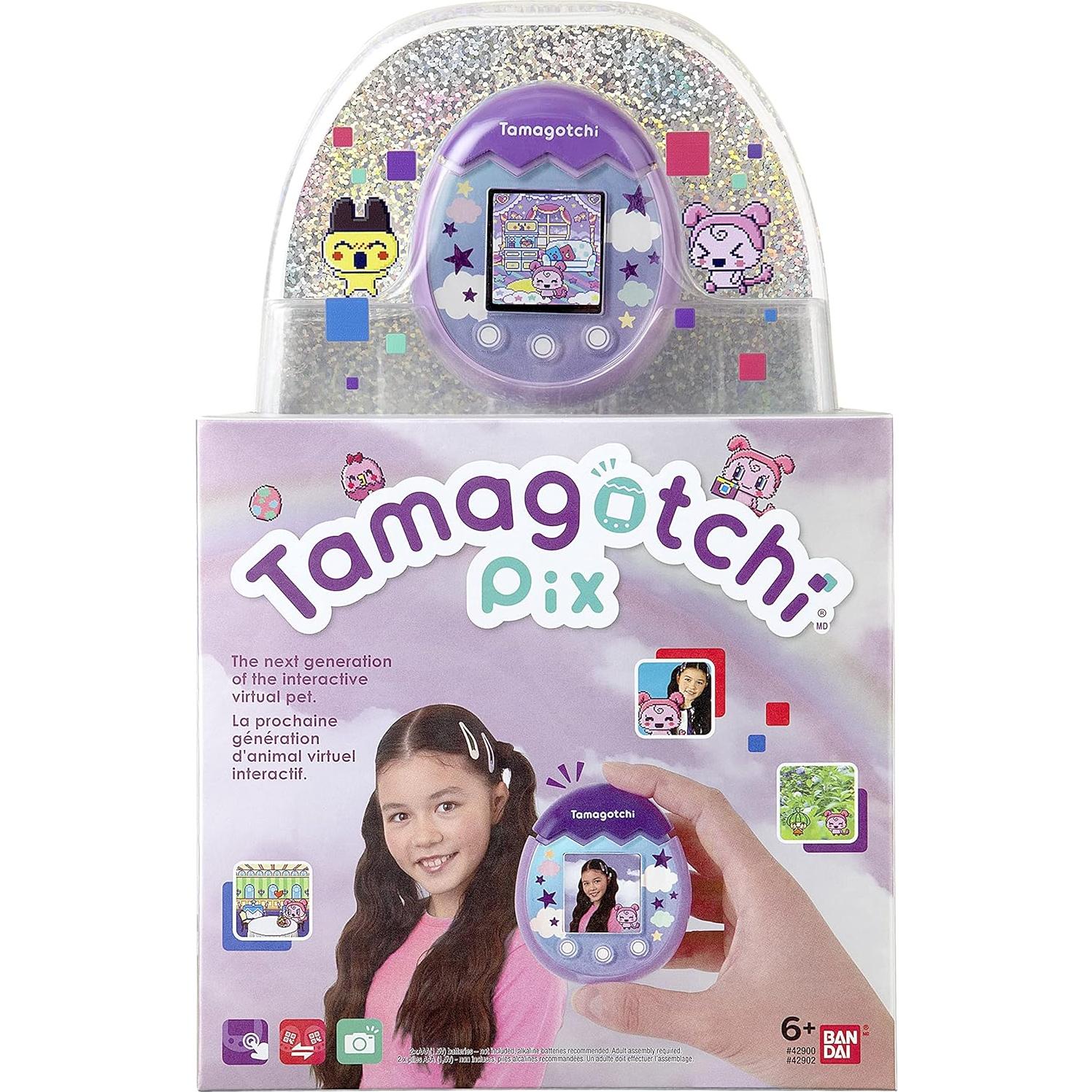 Tamagotchi Pix Bandai 42902 Mascota Virtual con Cámara y Juegos