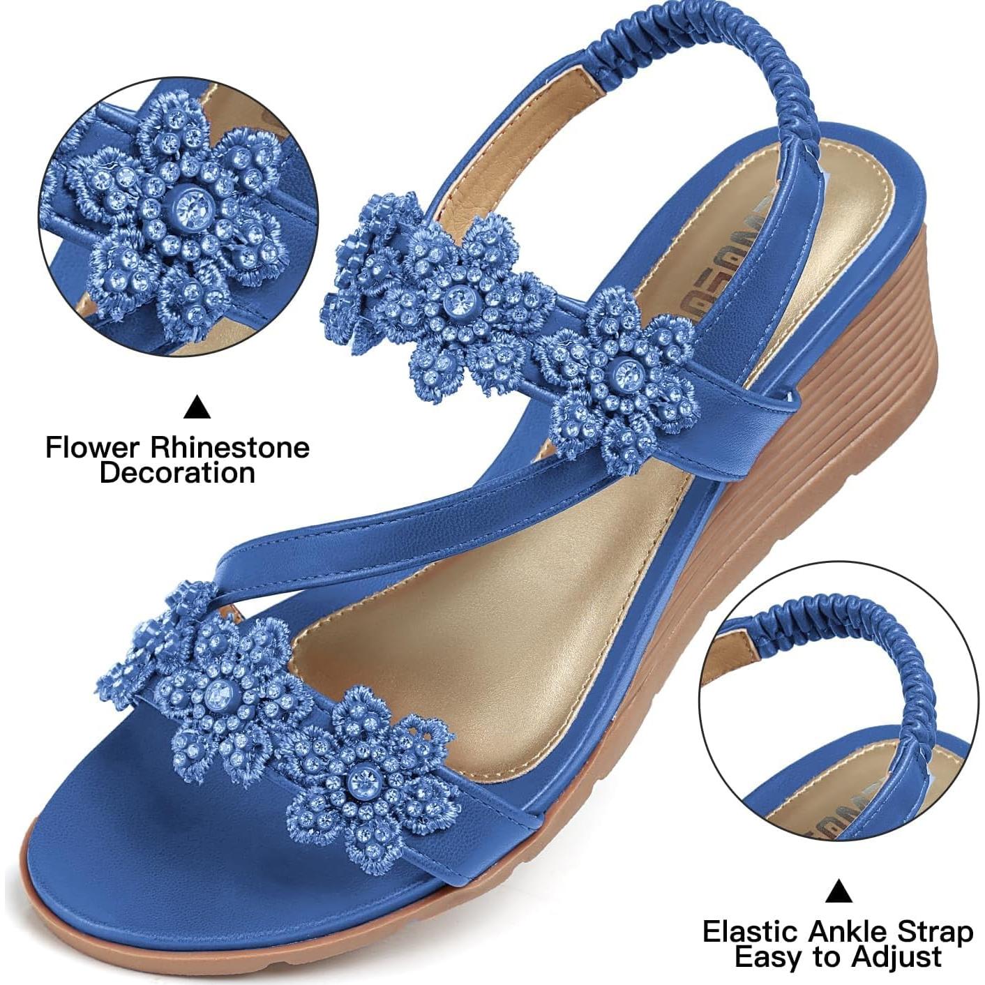 Sandalias Wedge TEMOFON para Mujeres Elegantes - Verano 2025