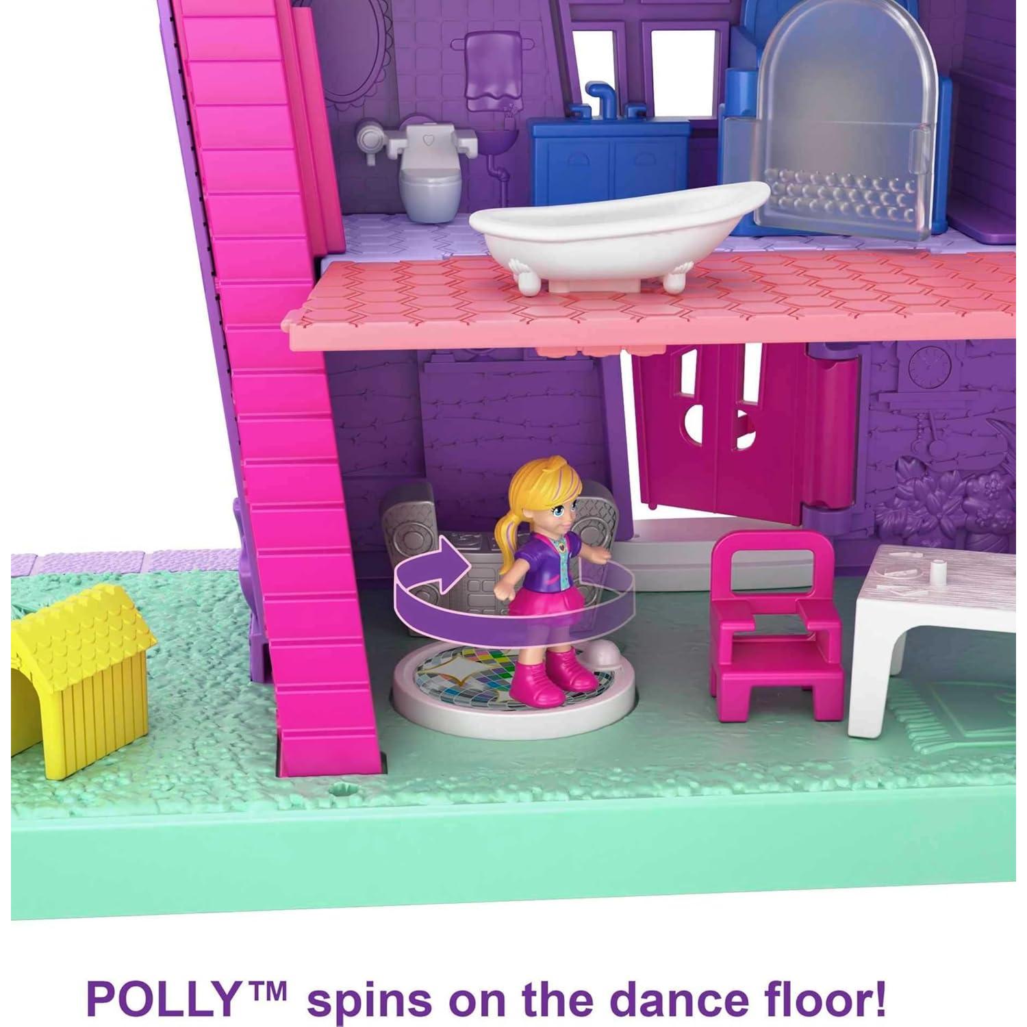 Casa de Muñecas Polly Pocket Mattel con Muñeca y Bicicleta