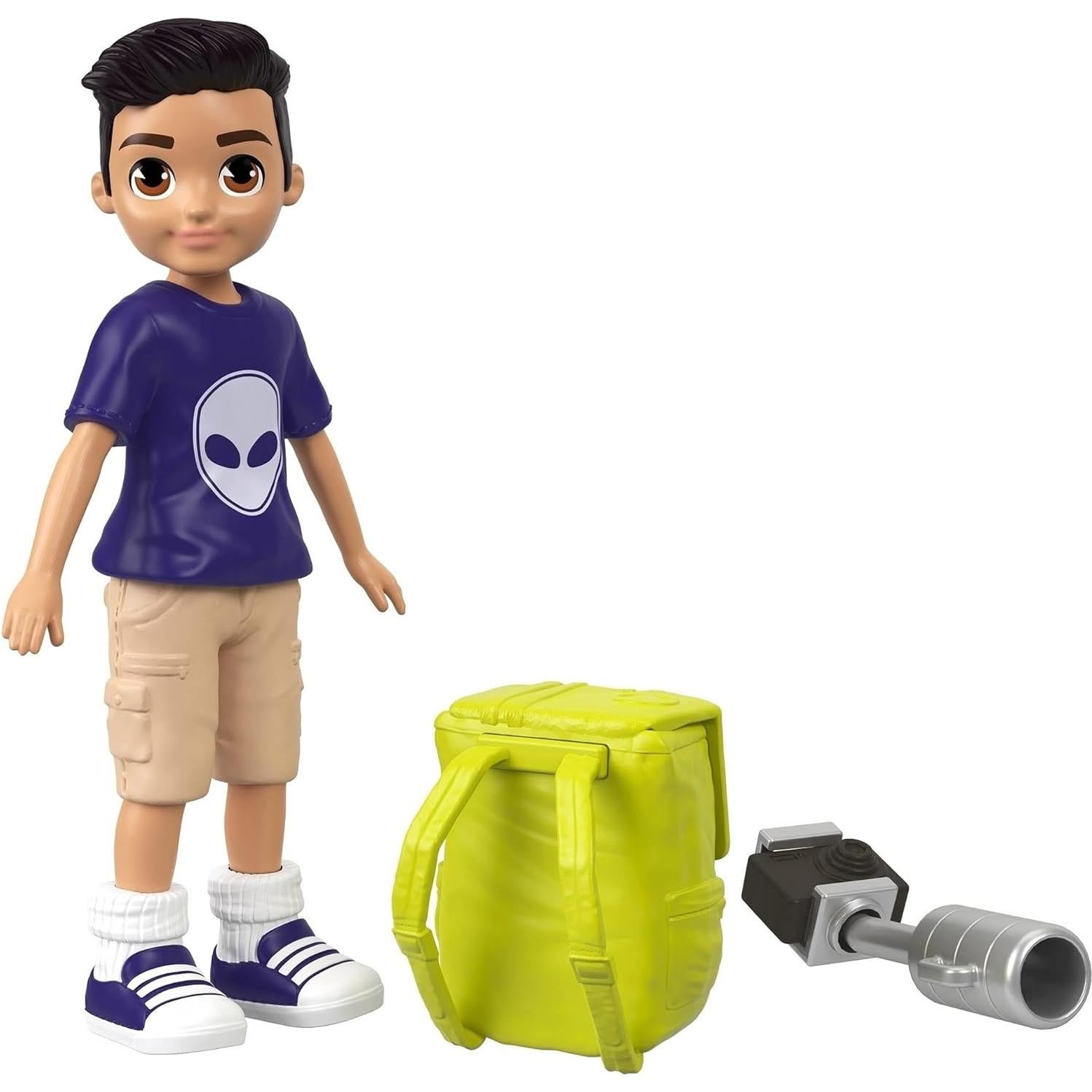 Muñeca Polly Pocket Nicolás Wells Activa 7.62 cm con Accesorios