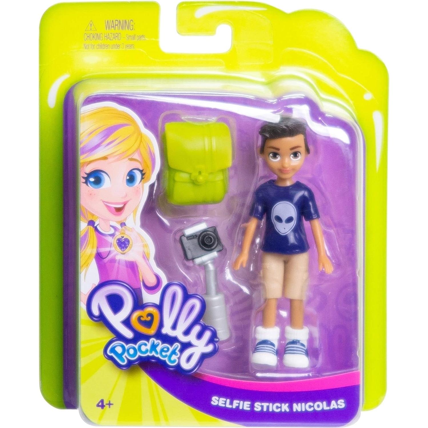 Muñeca Polly Pocket Nicolás Wells Activa 7.62 cm con Accesorios
