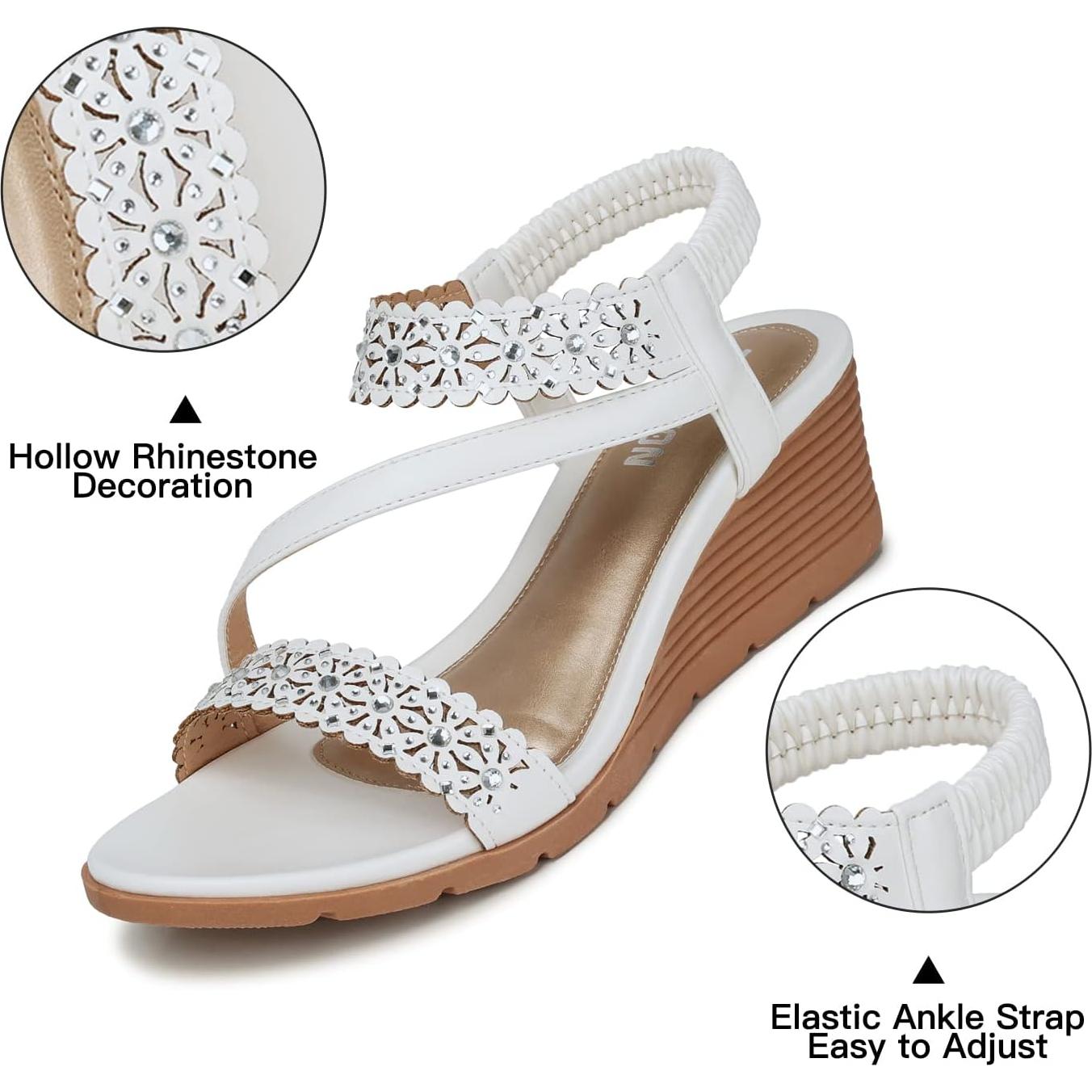 Sandalias de Cuña TEMOFON para Mujer - Verano Elegantes