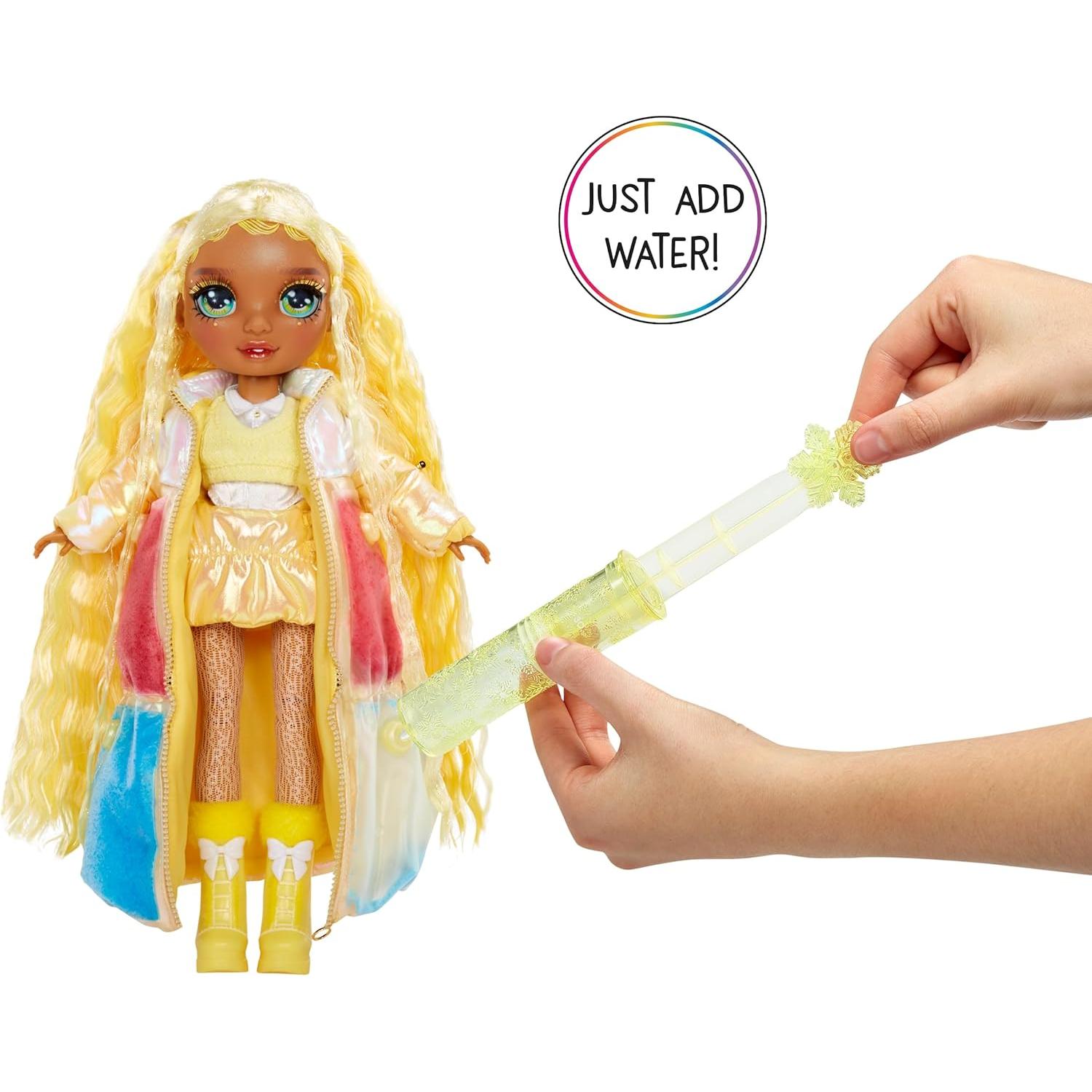 Muñeca de Moda Rainbow High Sunny 28 cm con Nieve Mágica