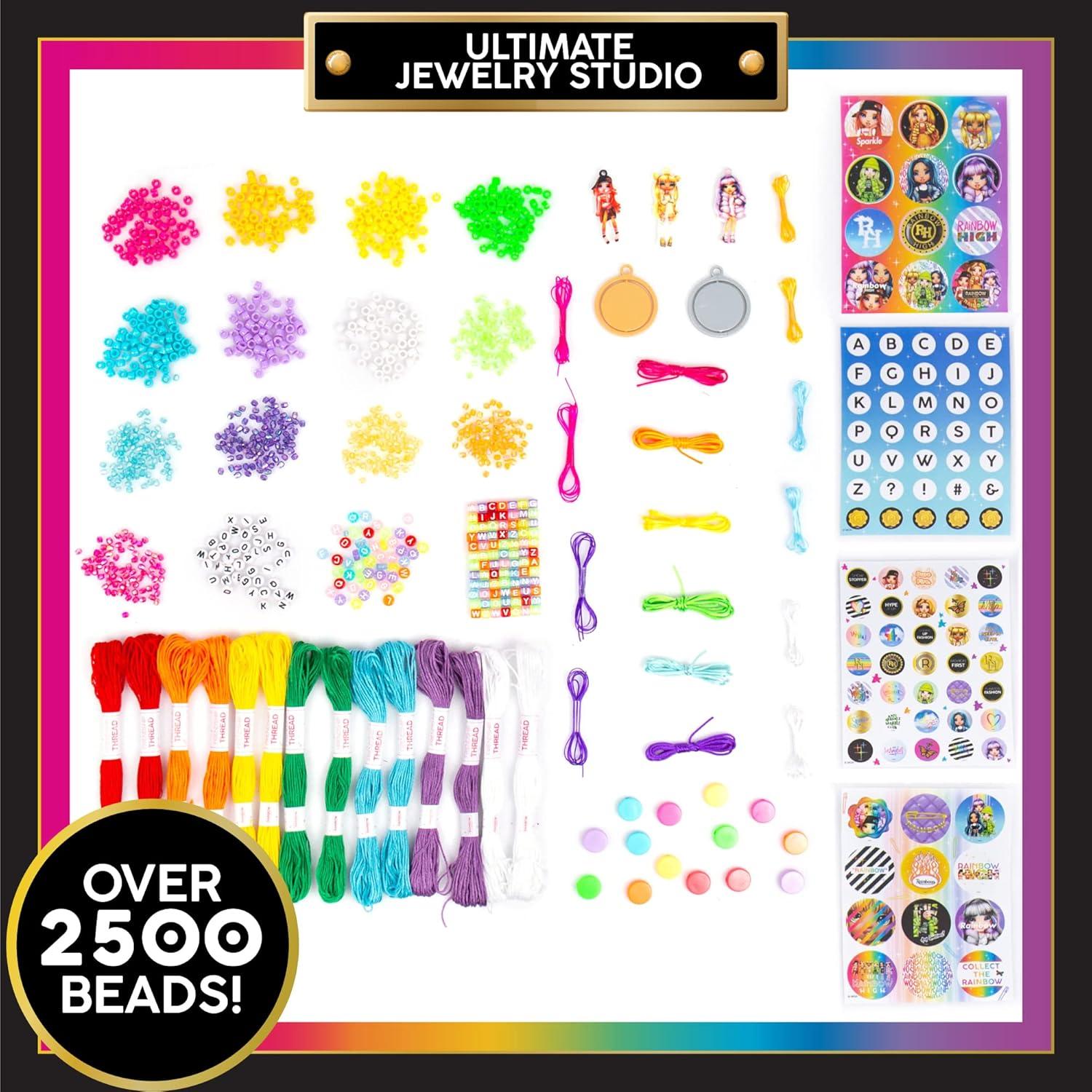 Kit de Joyería Rainbow High - Estudio Definitivo 2500+ Cuentas