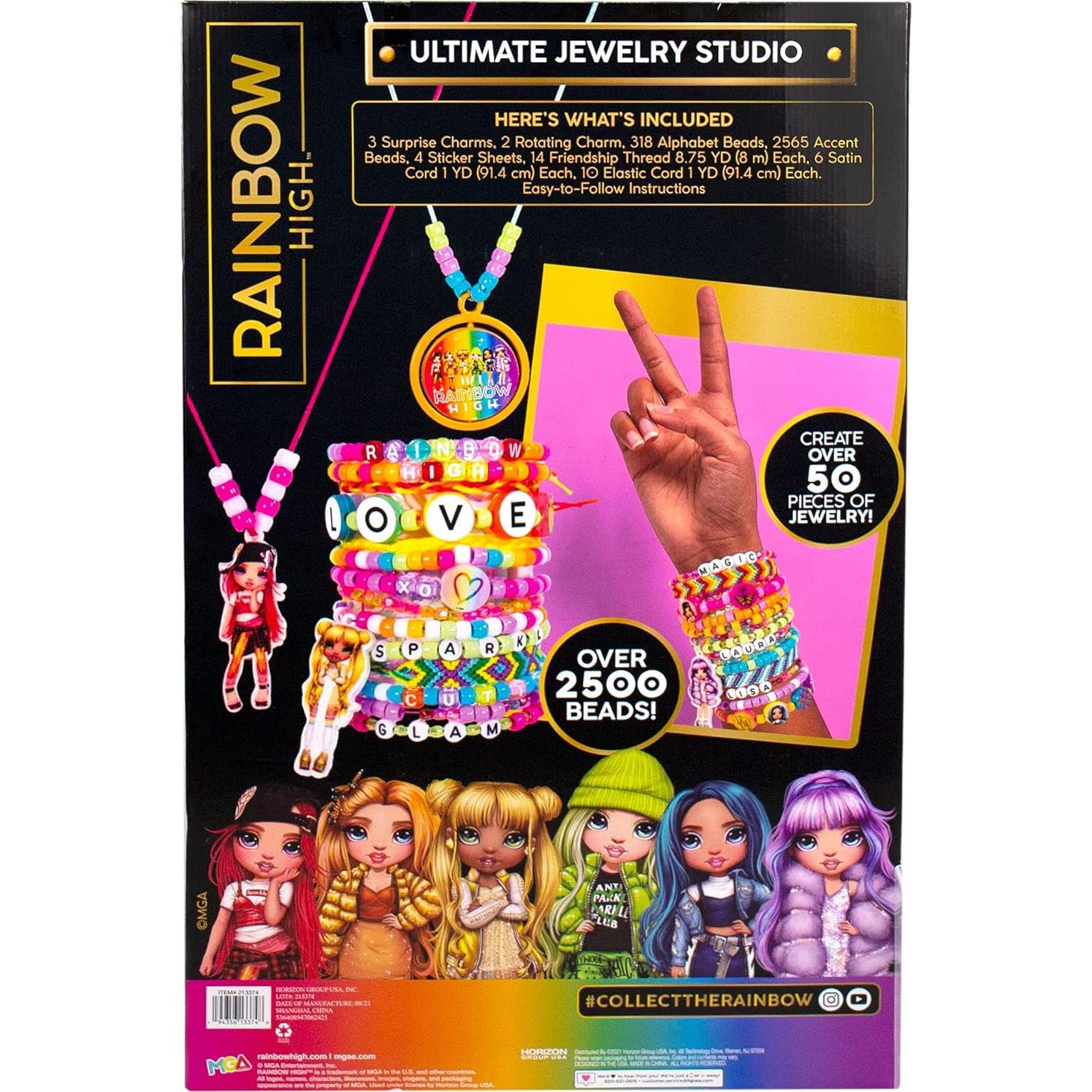 Kit de Joyería Rainbow High - Estudio Definitivo 2500+ Cuentas