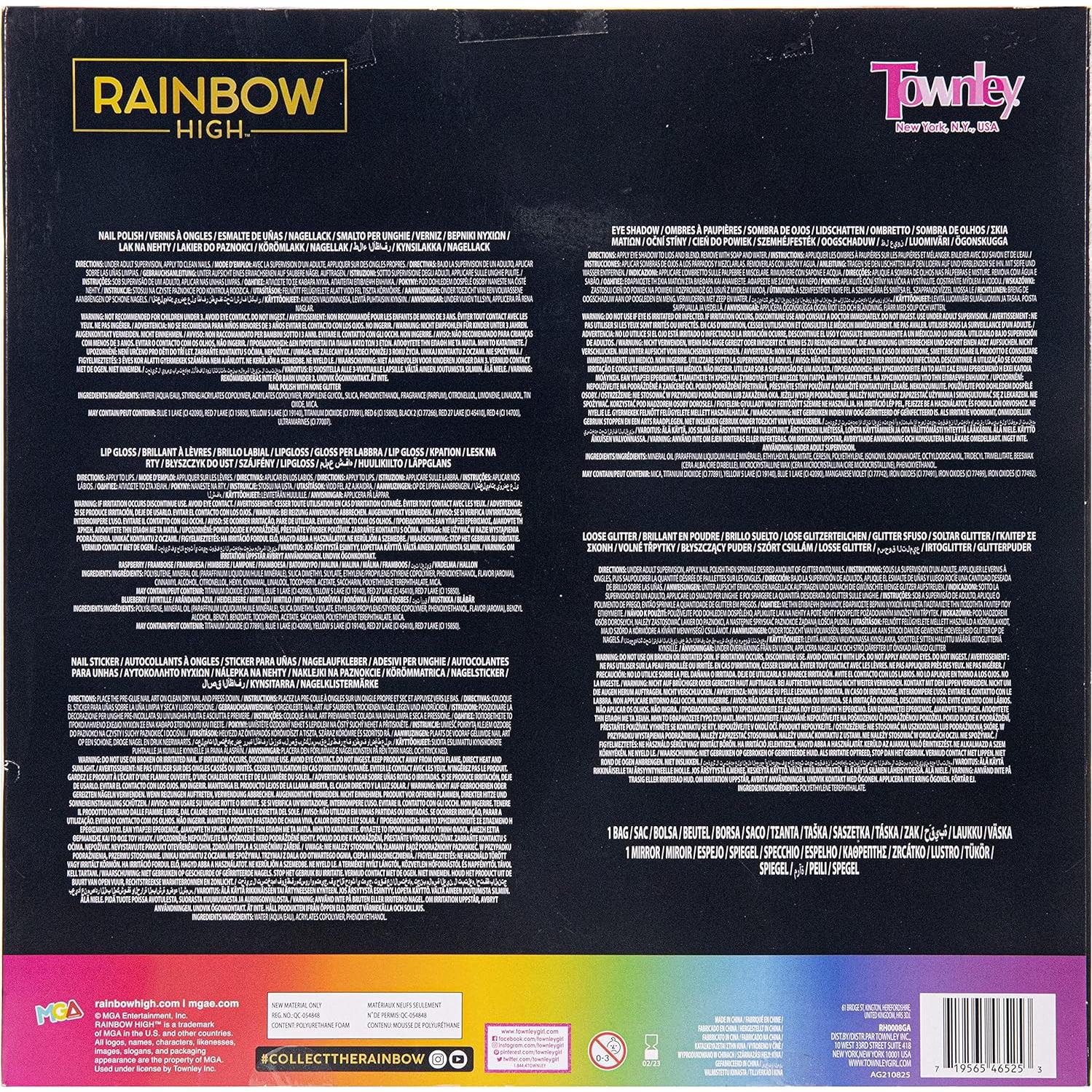 Set de Maquillaje Cosmético Townley Girl Rainbow High para Niñas 6+