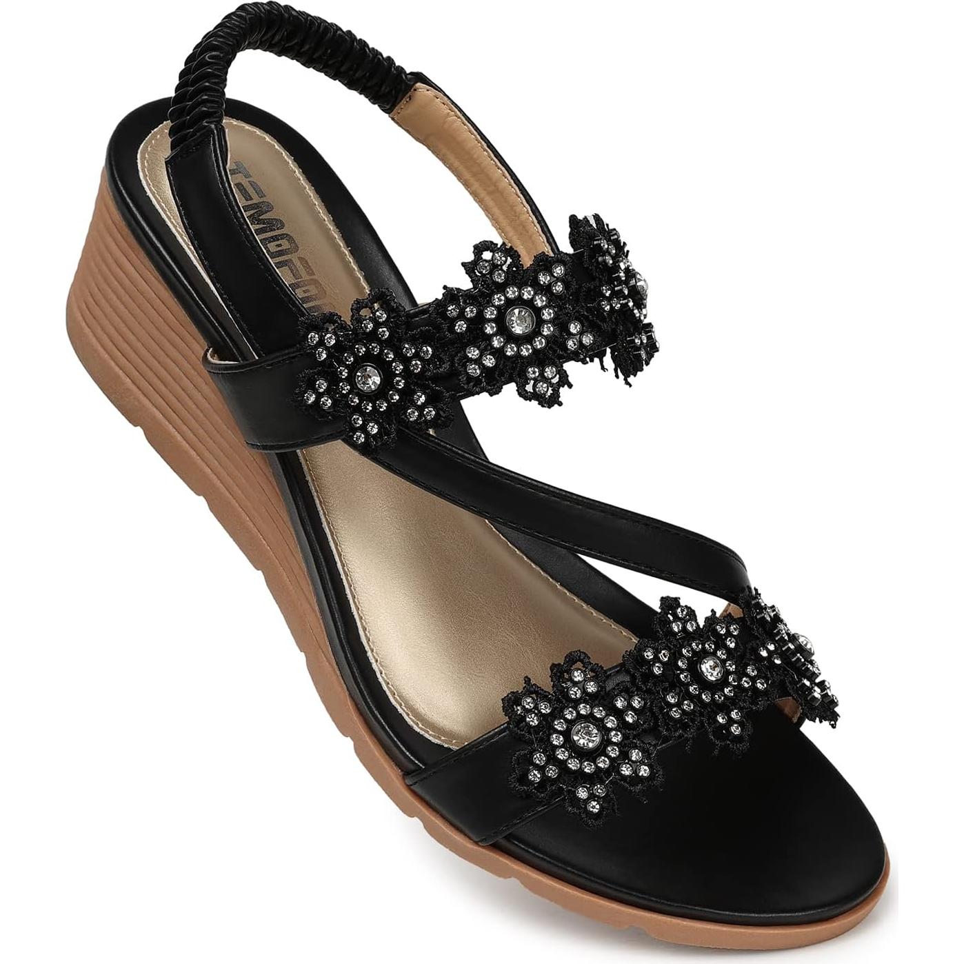 Sandalias Wedge TEMOFON para Mujeres Elegantes - Verano 2025