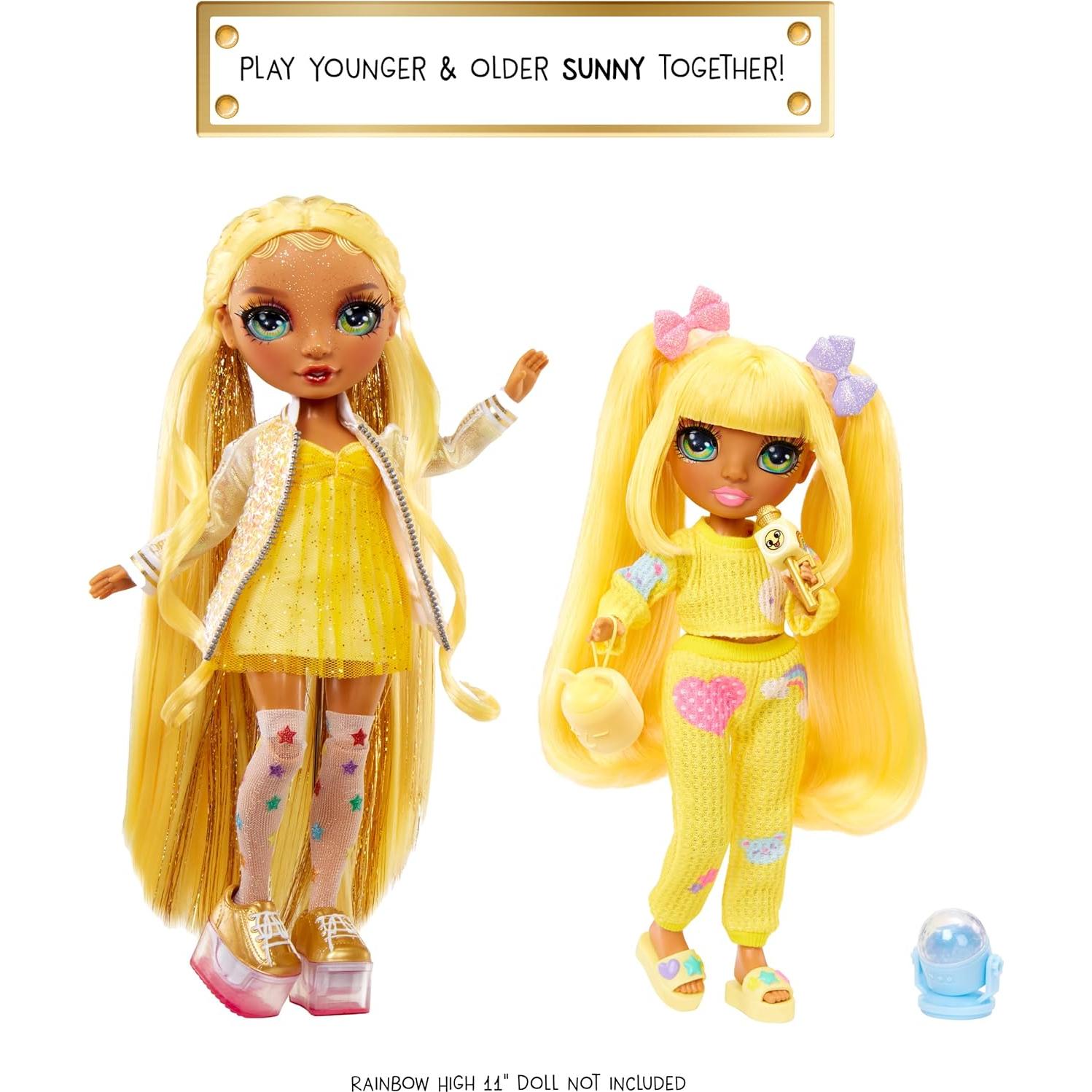 Muñeca Rainbow High Sunny Fiesta de Pijamas 22.86 cm Amarillo