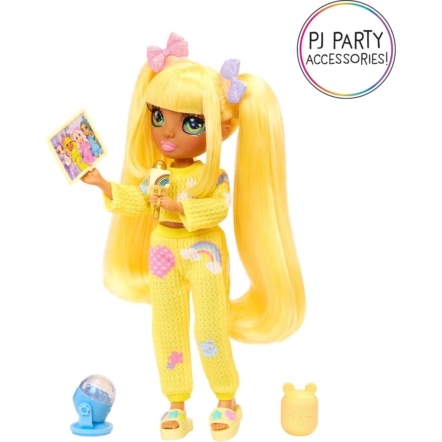 Muñeca Rainbow High Sunny Fiesta de Pijamas 22.86 cm Amarillo