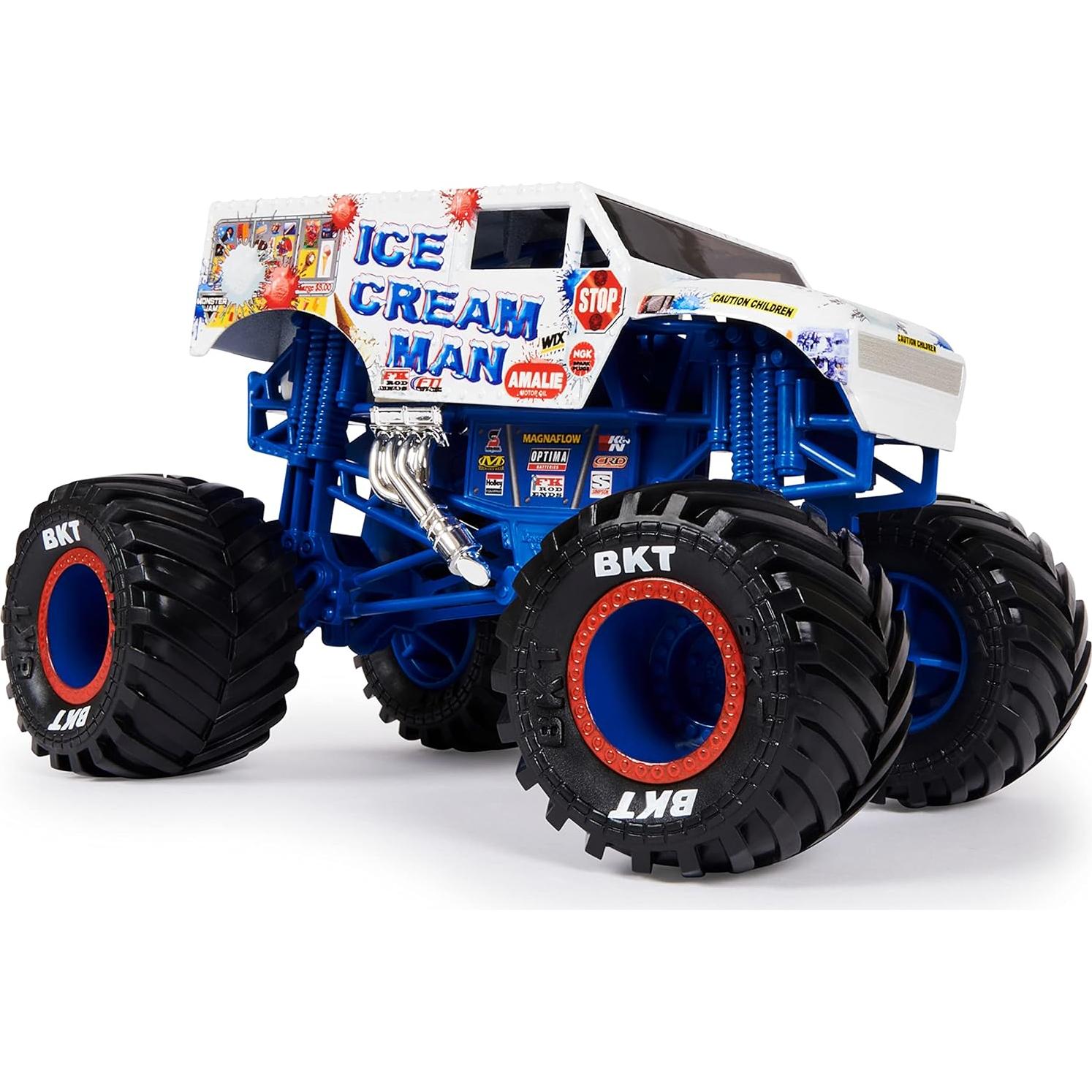 Camión de Helados Monster Jam Spin Master 1:24 Detalles Realistas