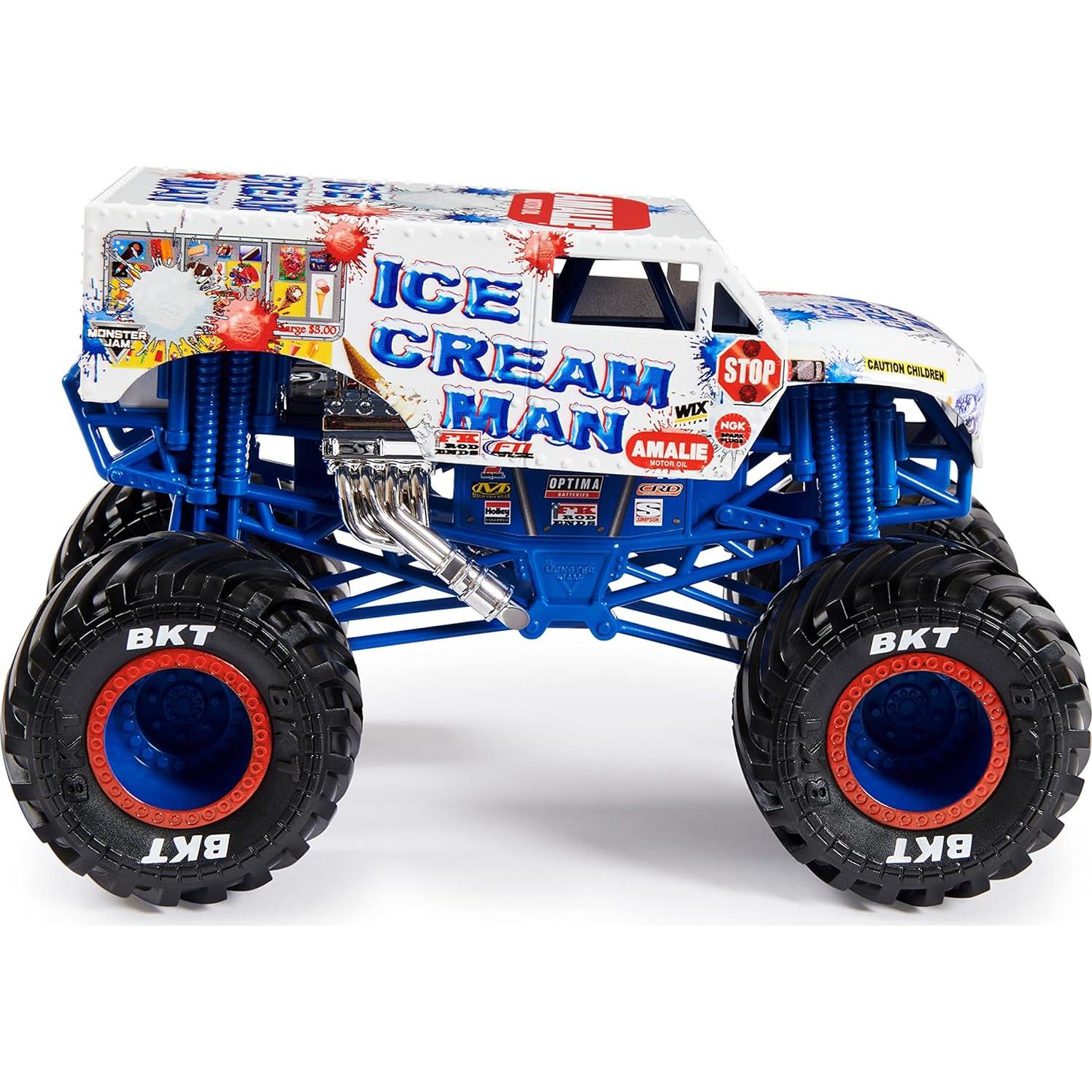 Camión de Helados Monster Jam Spin Master 1:24 Detalles Realistas