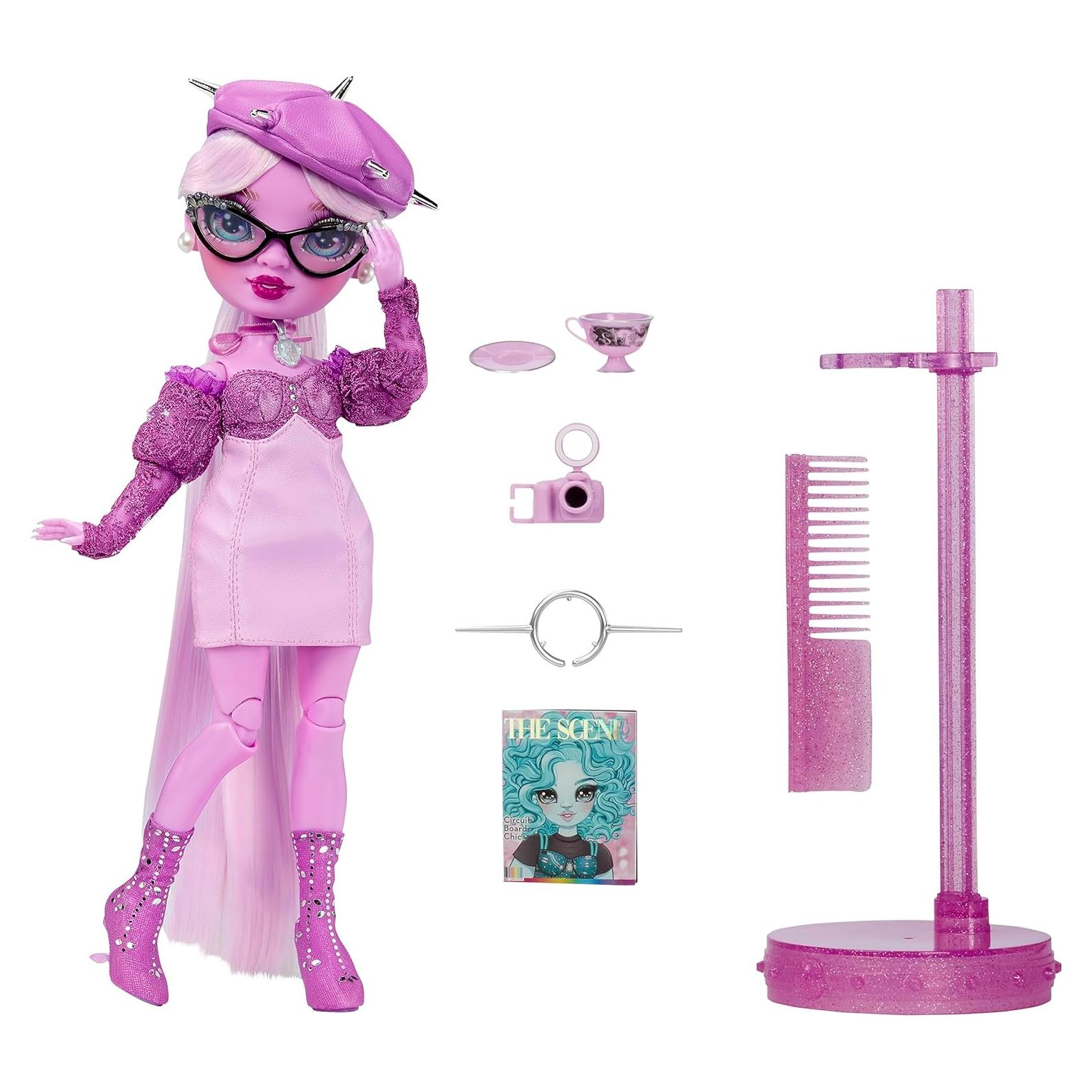 Muñeca de Moda Lavanda Rainbow High - Atuendo Elegante y Accesorios