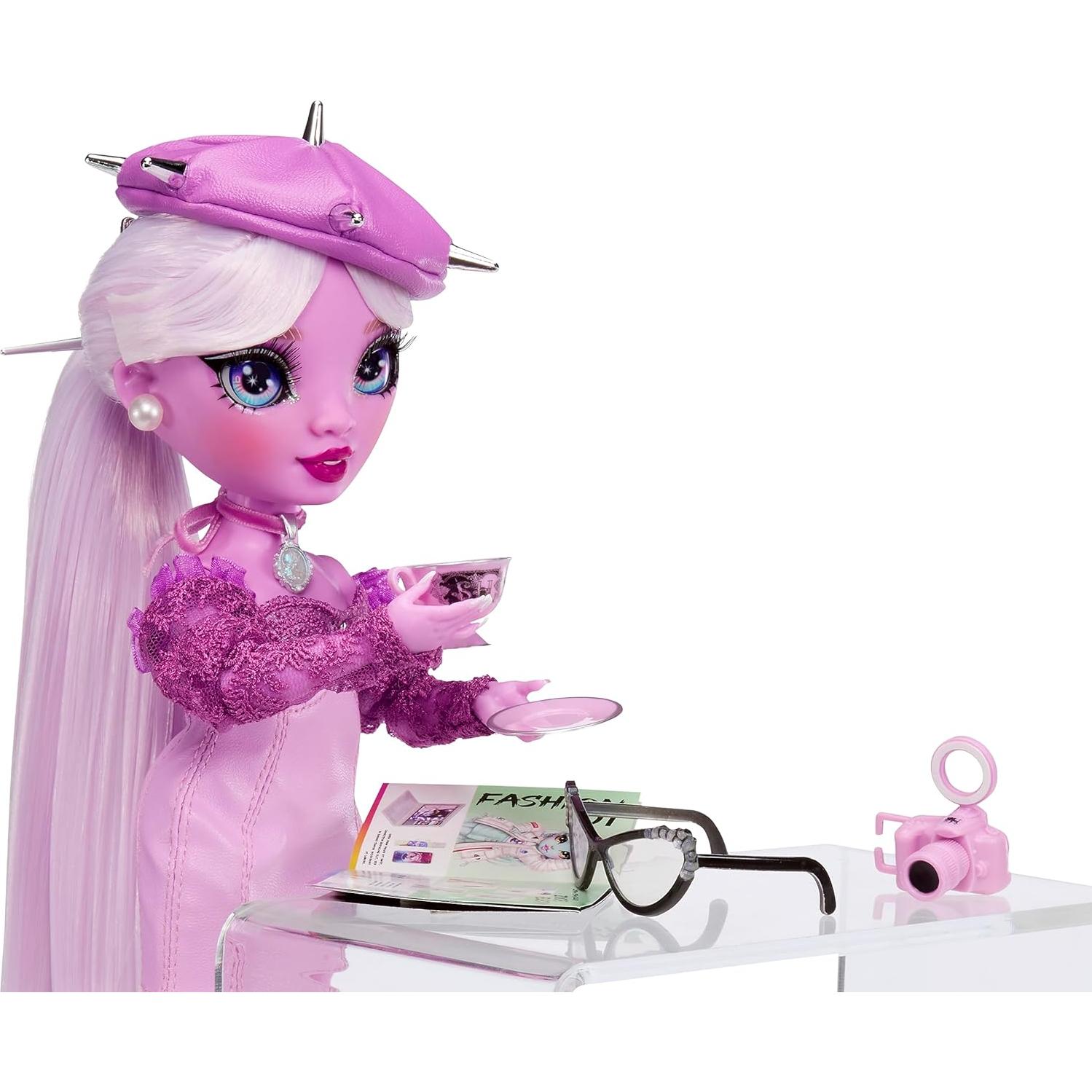Muñeca de Moda Lavanda Rainbow High - Atuendo Elegante y Accesorios