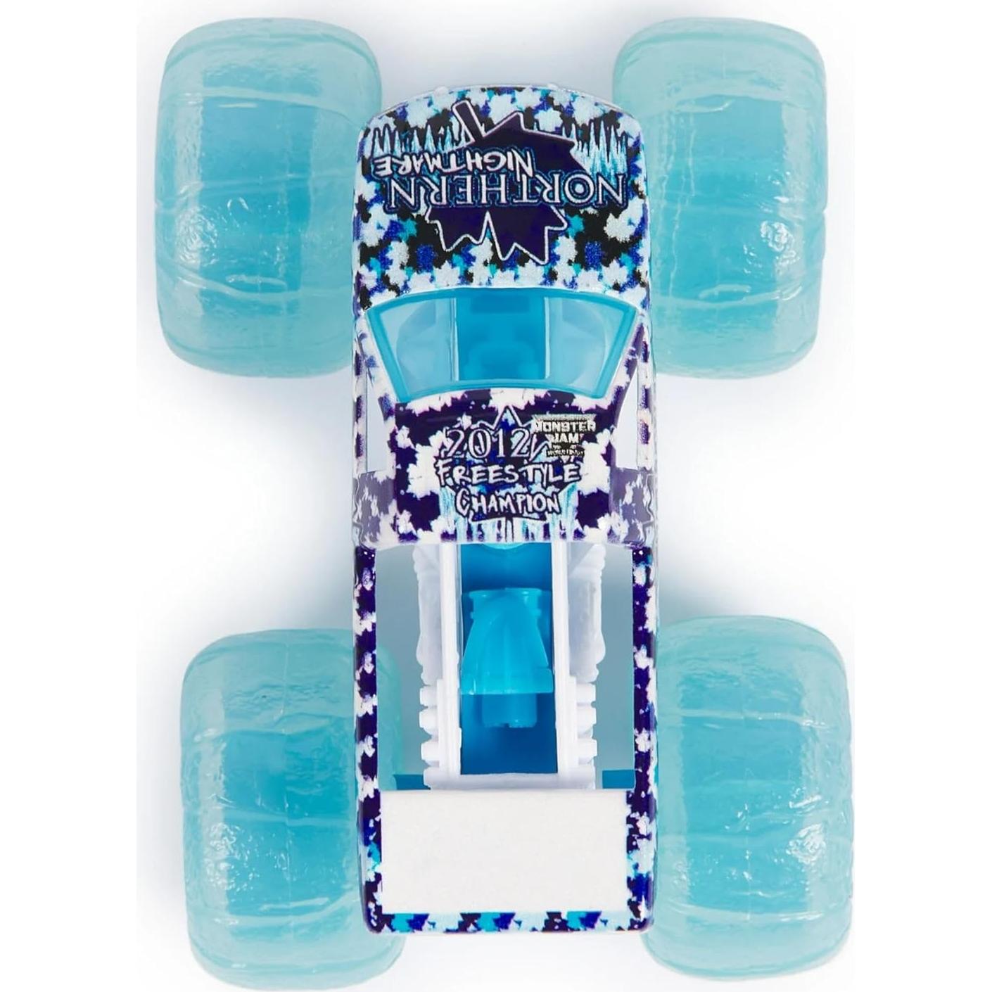 Monster Jam 2024 Fuego y Hielo 2-Pack Camiones 1:64 Zombie y Pesadilla