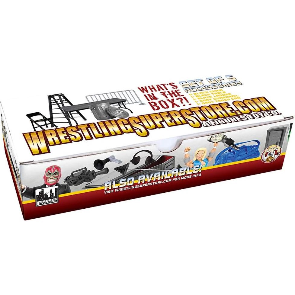 Juego de 5 Accesorios para Figuras de Lucha Libre ELYAN