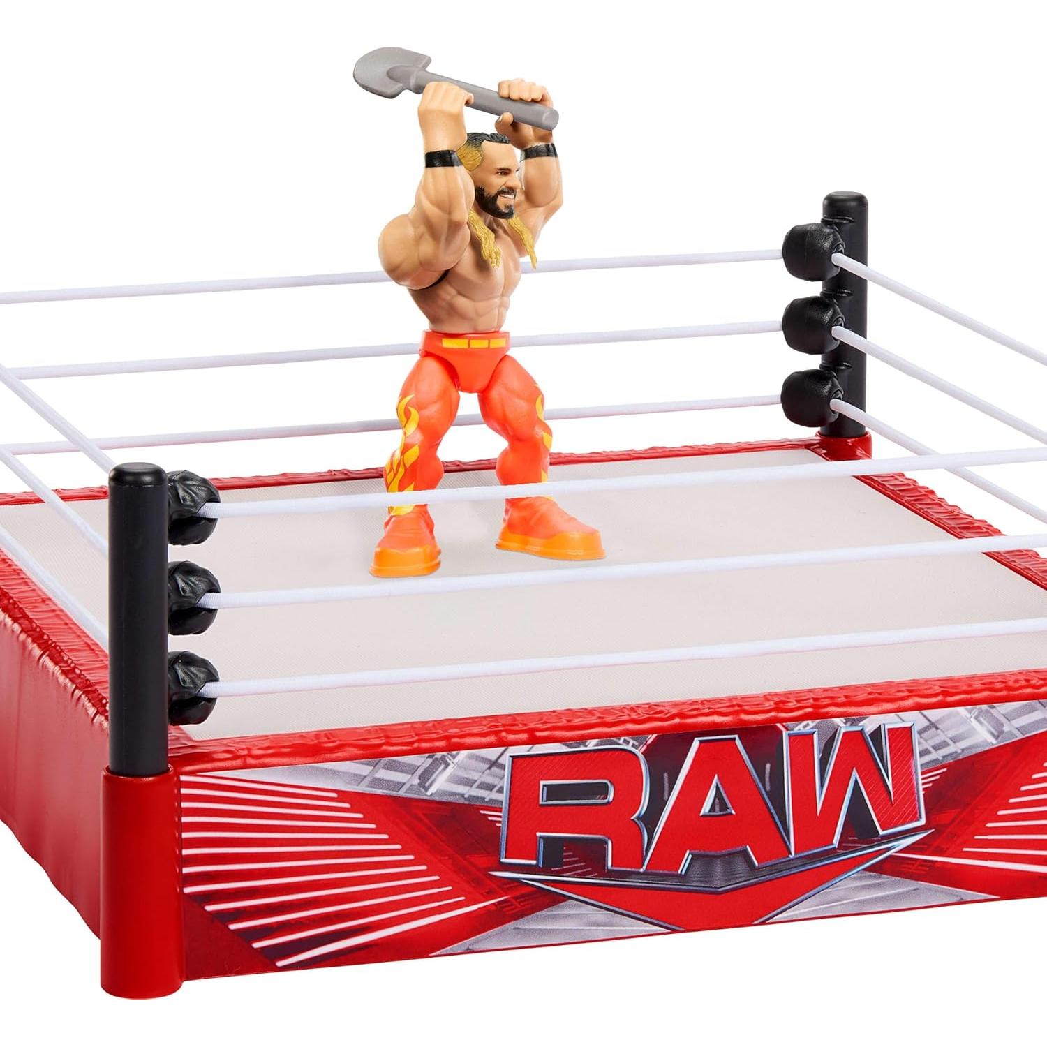 Set de Juego WWE Knuckle Crunchers Mattel con Ring y Seth Rollins