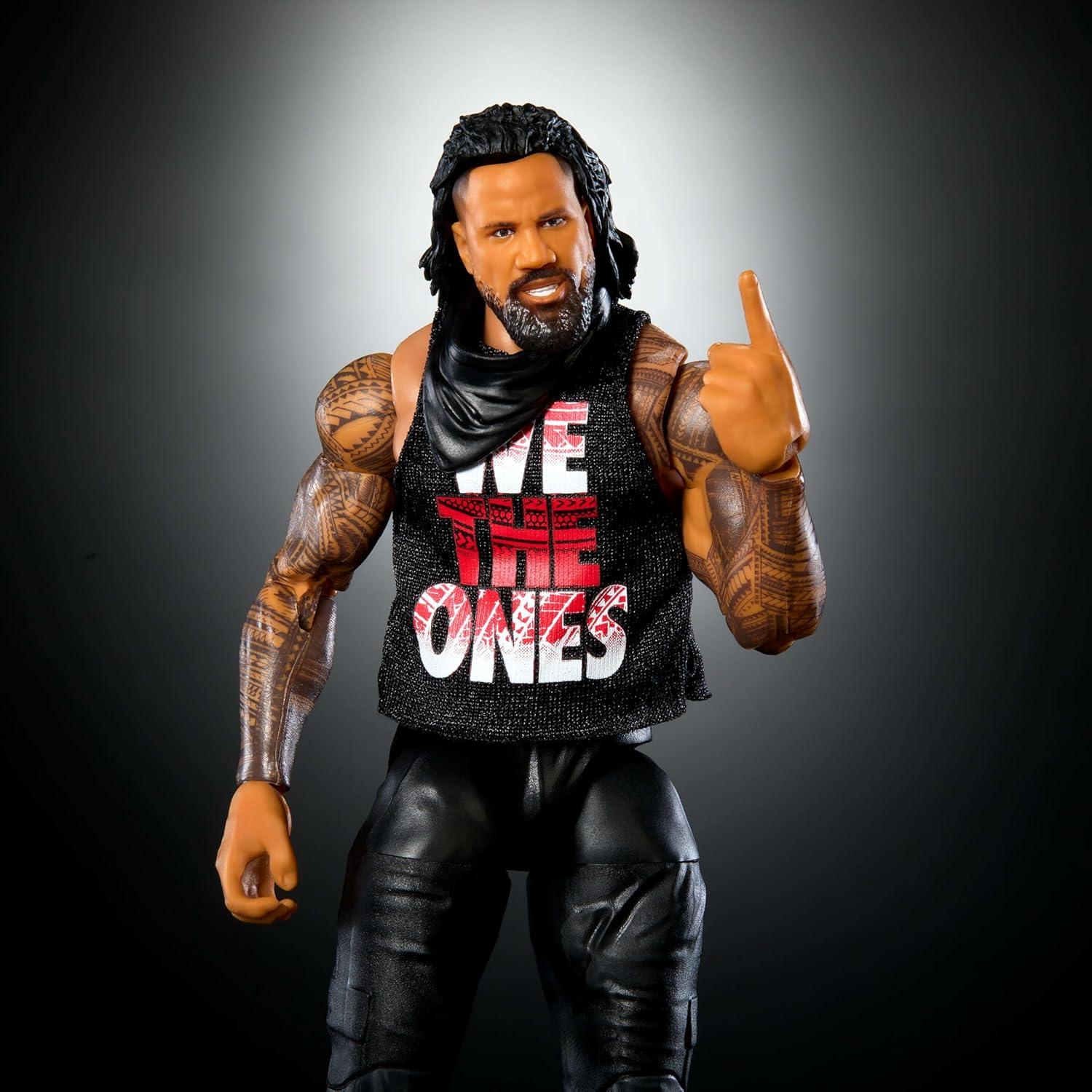 Figura de Acción Elite WWE Mattel Jimmy Uso 15 cm con Accesorios