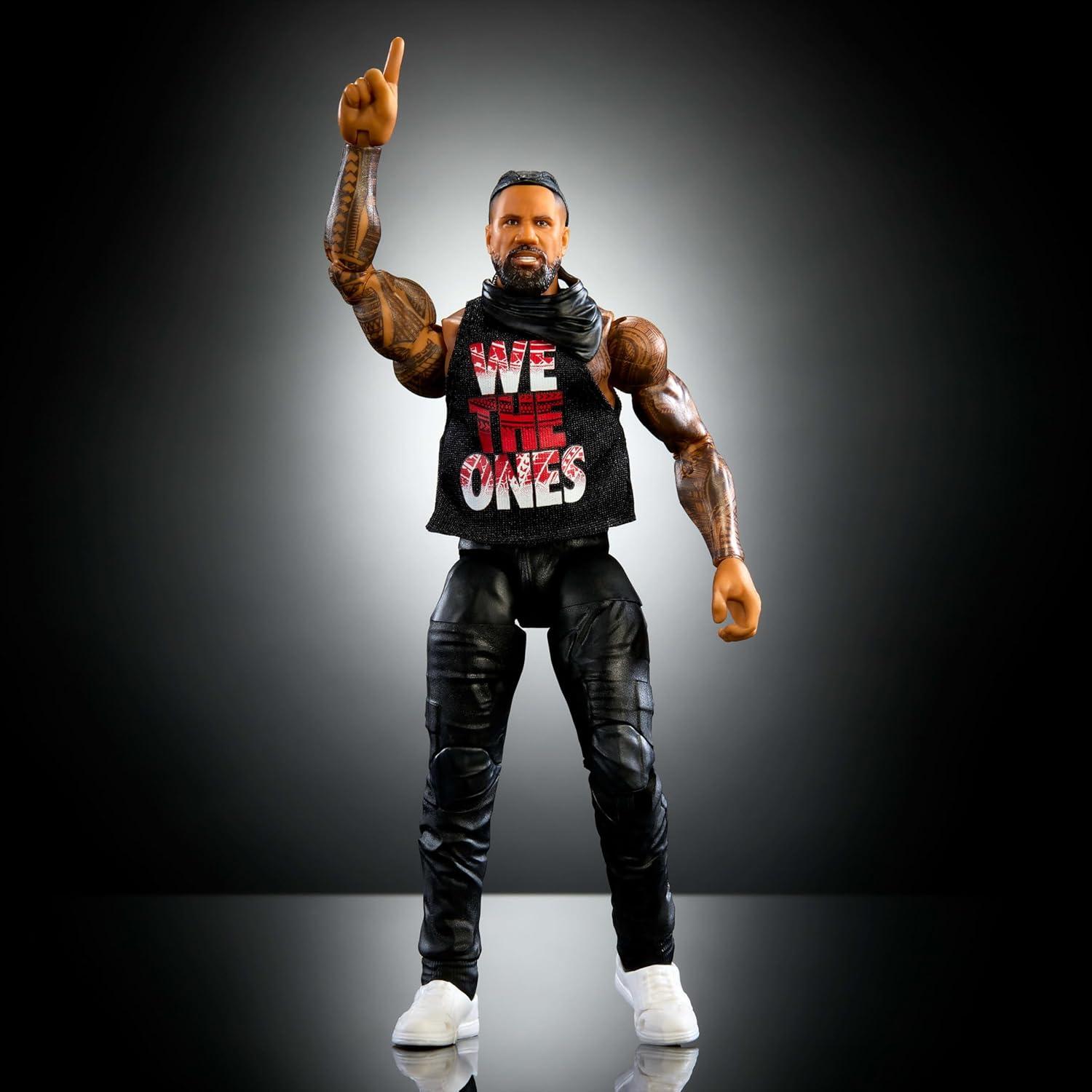 Figura de Acción Elite WWE Mattel Jimmy Uso 15 cm con Accesorios
