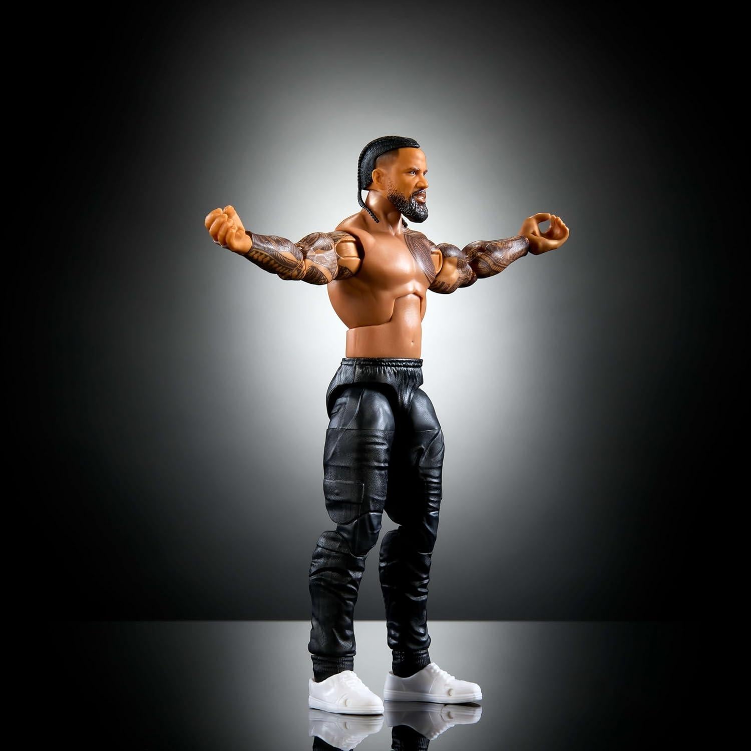 Figura de Acción Elite WWE Mattel Jimmy Uso 15 cm con Accesorios