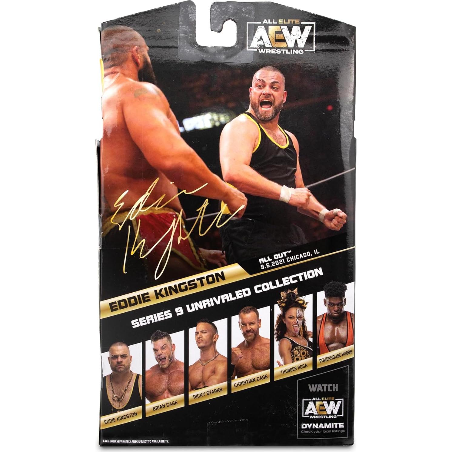 Figura de Acción Eddie Kingston AEW Unrivaled 9 - 25 Puntos de Articulación