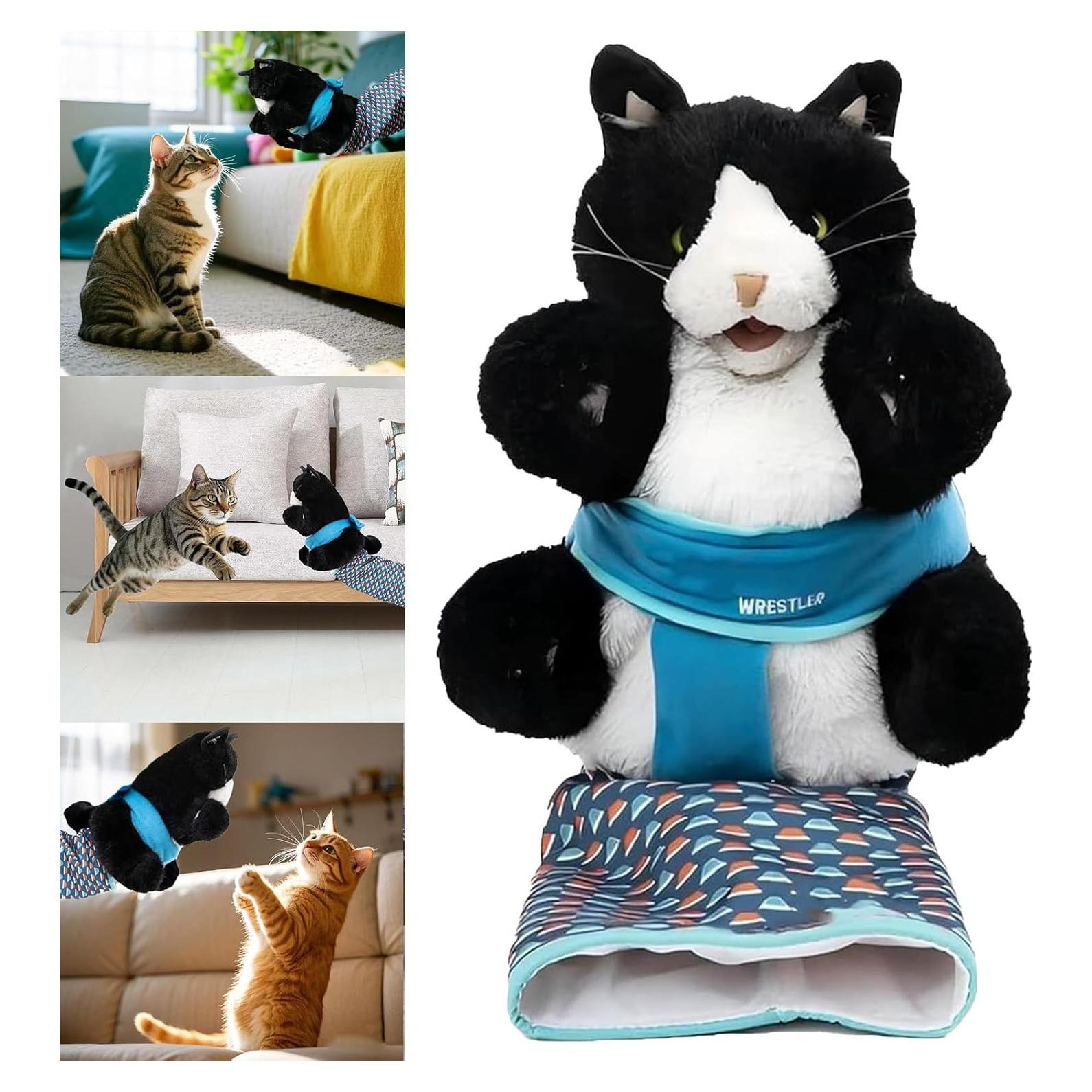 Títere de Gato Luchador Interactivo B0DYV86987 - Juguete Seguro