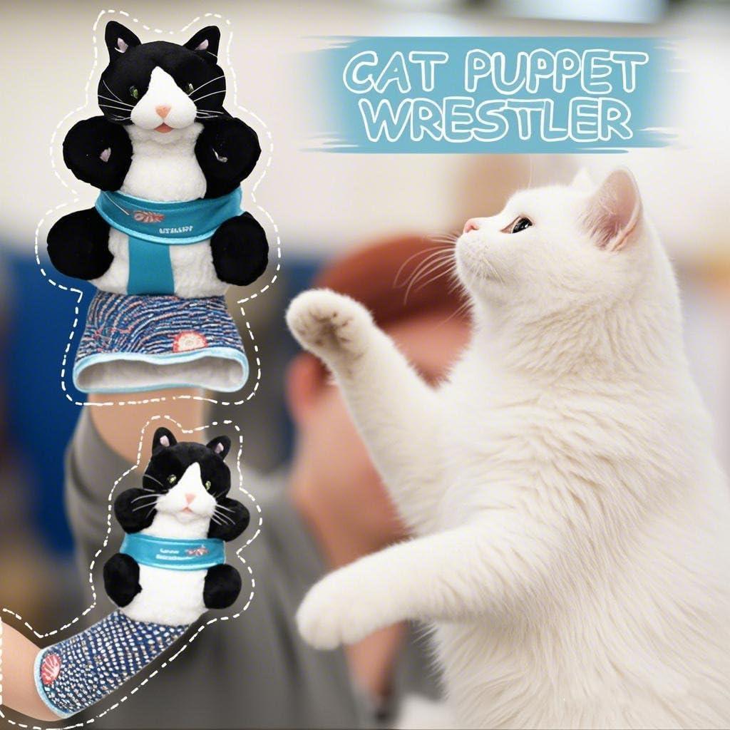 Títere de Gato Luchador Interactivo B0DYV86987 - Juguete Seguro