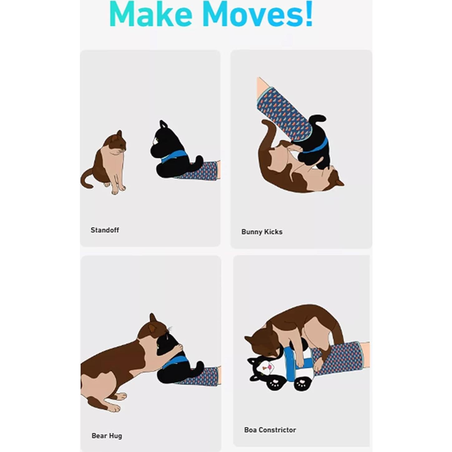 Títere de Gato Luchador Interactivo B0DYV86987 - Juguete Seguro