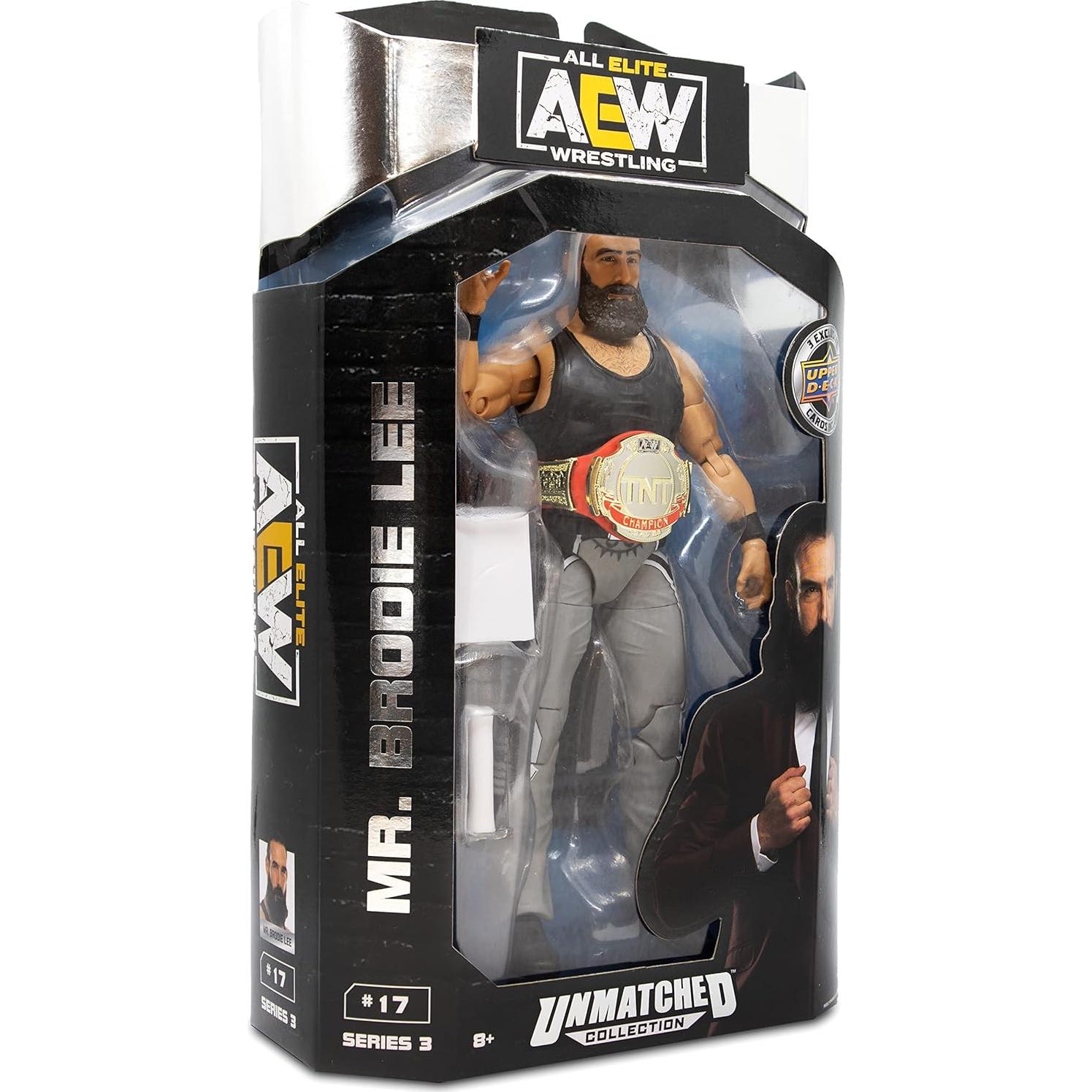 Figura de acción Brodie Lee 15.2 cm AEW Jazwares con accesorios