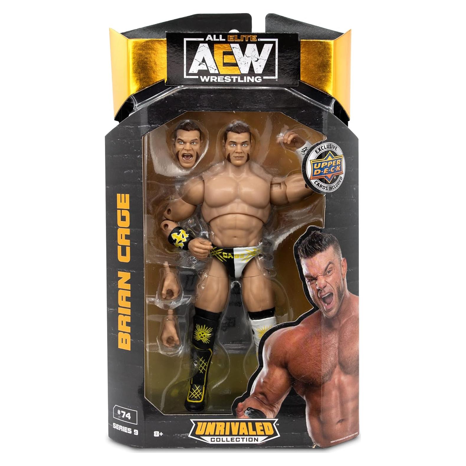 Figura de Brian Cage 15.24 cm AEW Unrivaled Serie 9 Jazwares