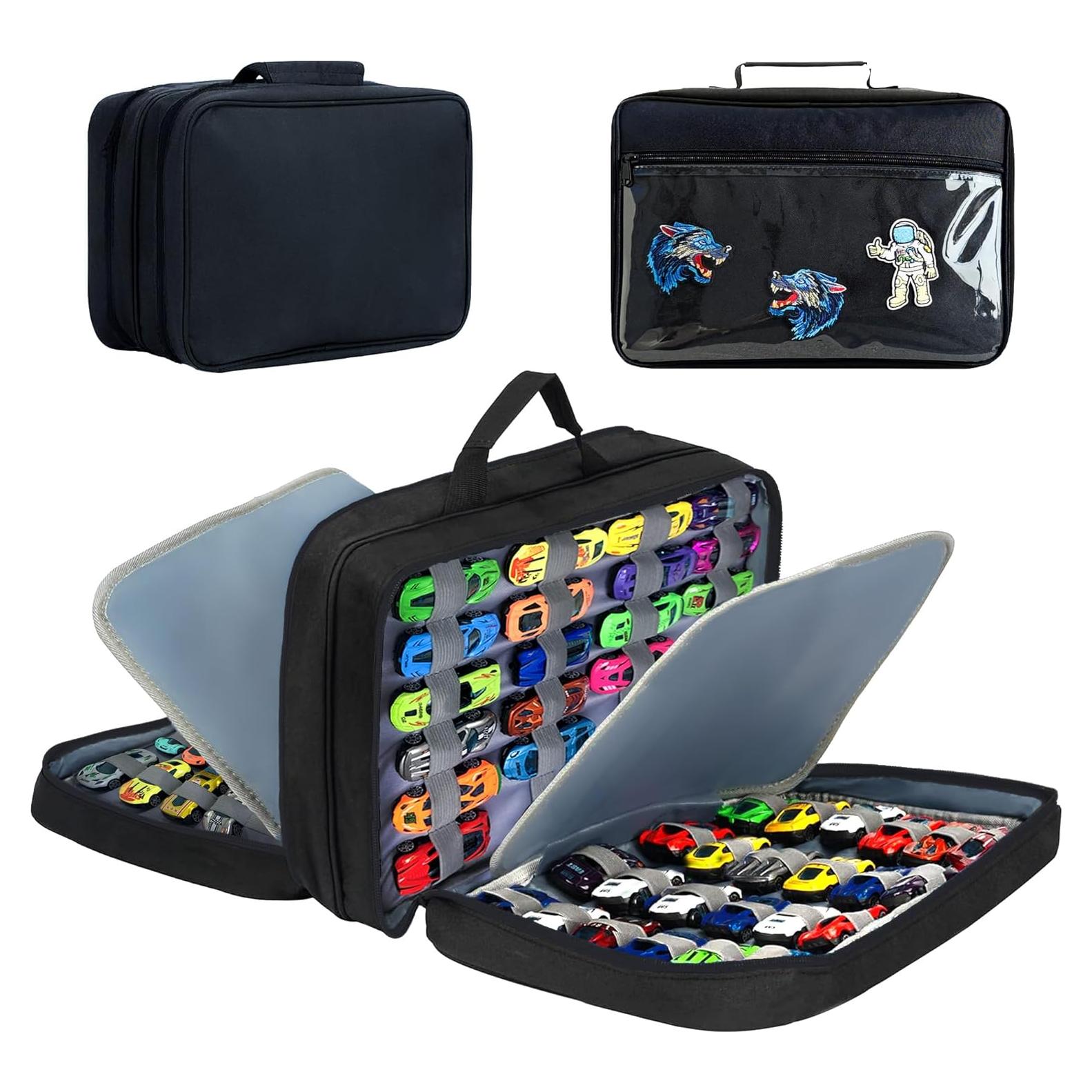 Estuche de Almacenamiento Hot Wheels 96 Coches Negro