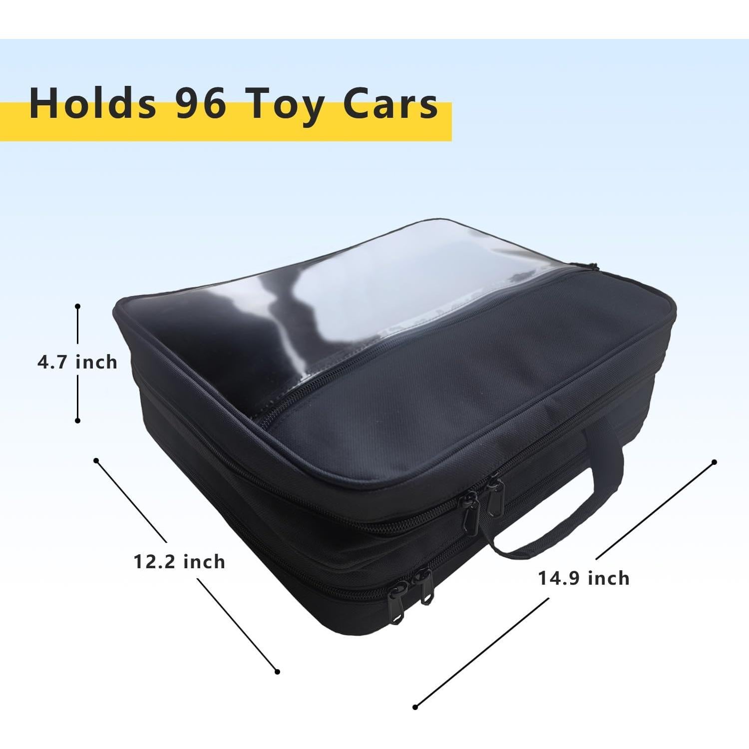 Estuche de Almacenamiento Hot Wheels 96 Coches Negro