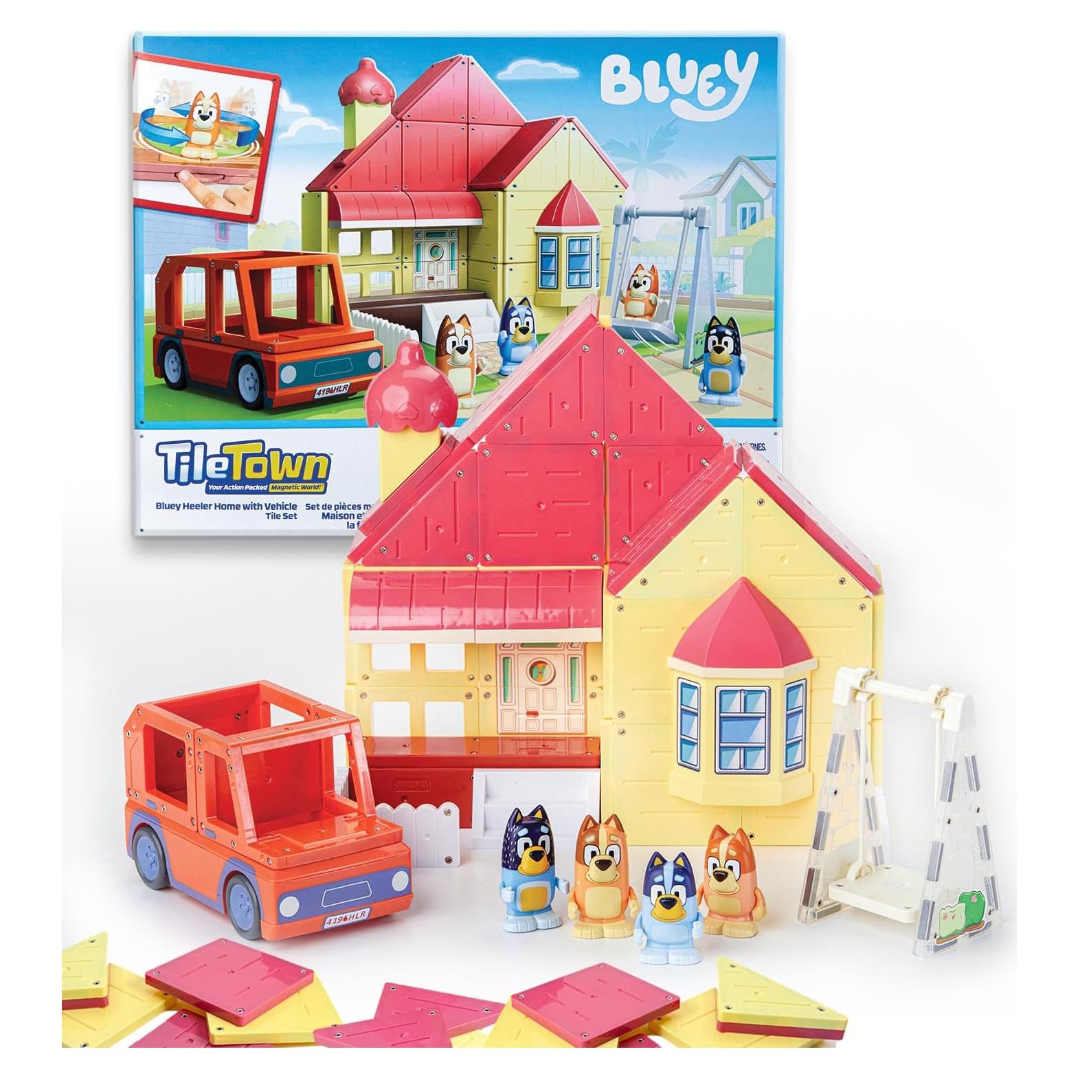 Juego de Azulejos Magnéticos Bluey Heeler 52 Piezas STEM