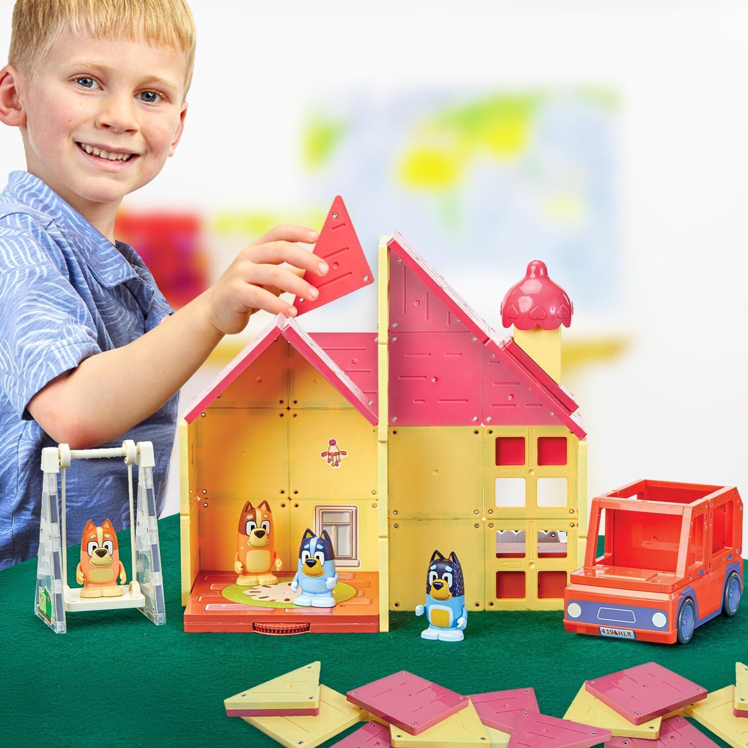 Juego de Azulejos Magnéticos Bluey Heeler 52 Piezas STEM