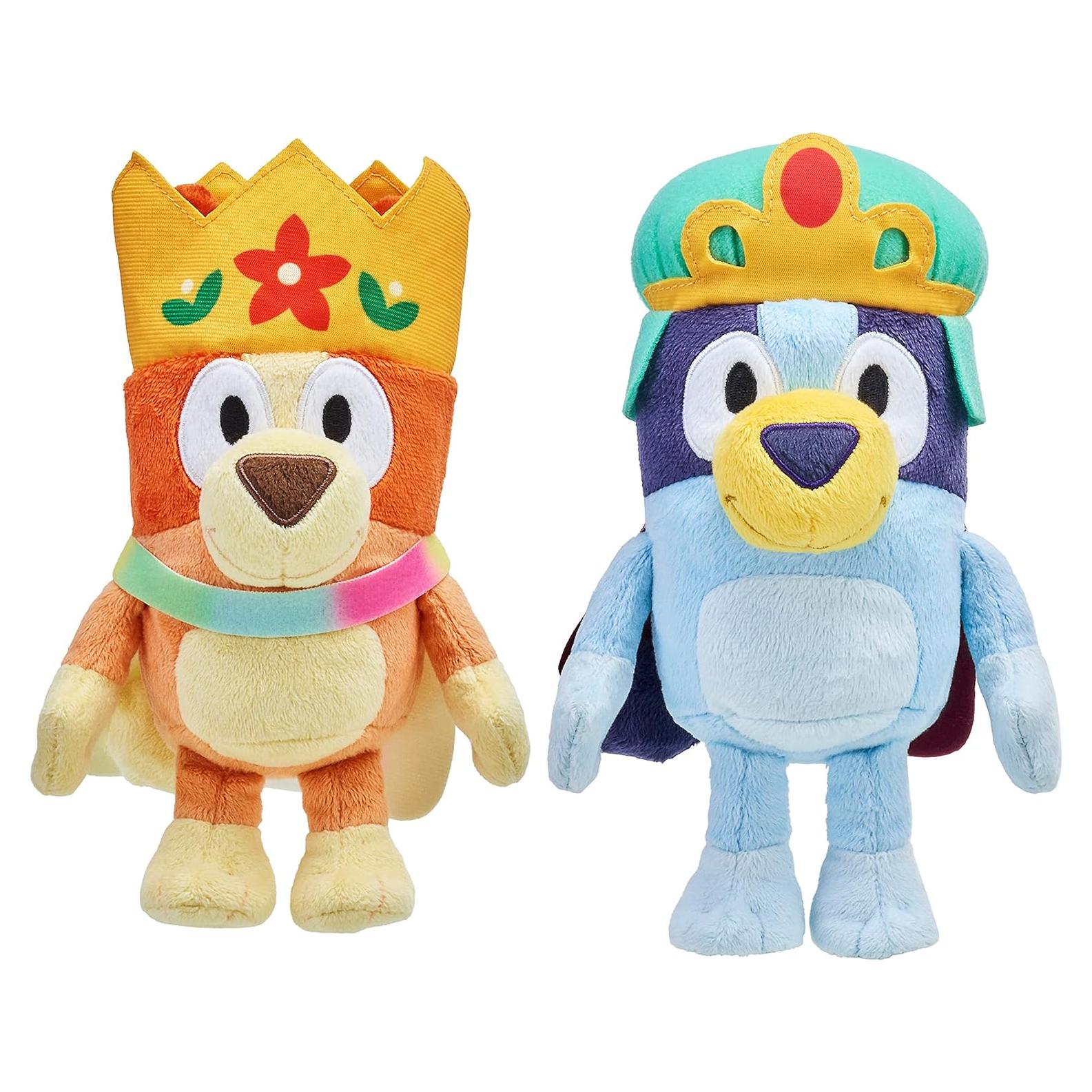 Paquete de Peluches Bluey y Bingo Royal - 17 cm y 20 cm
