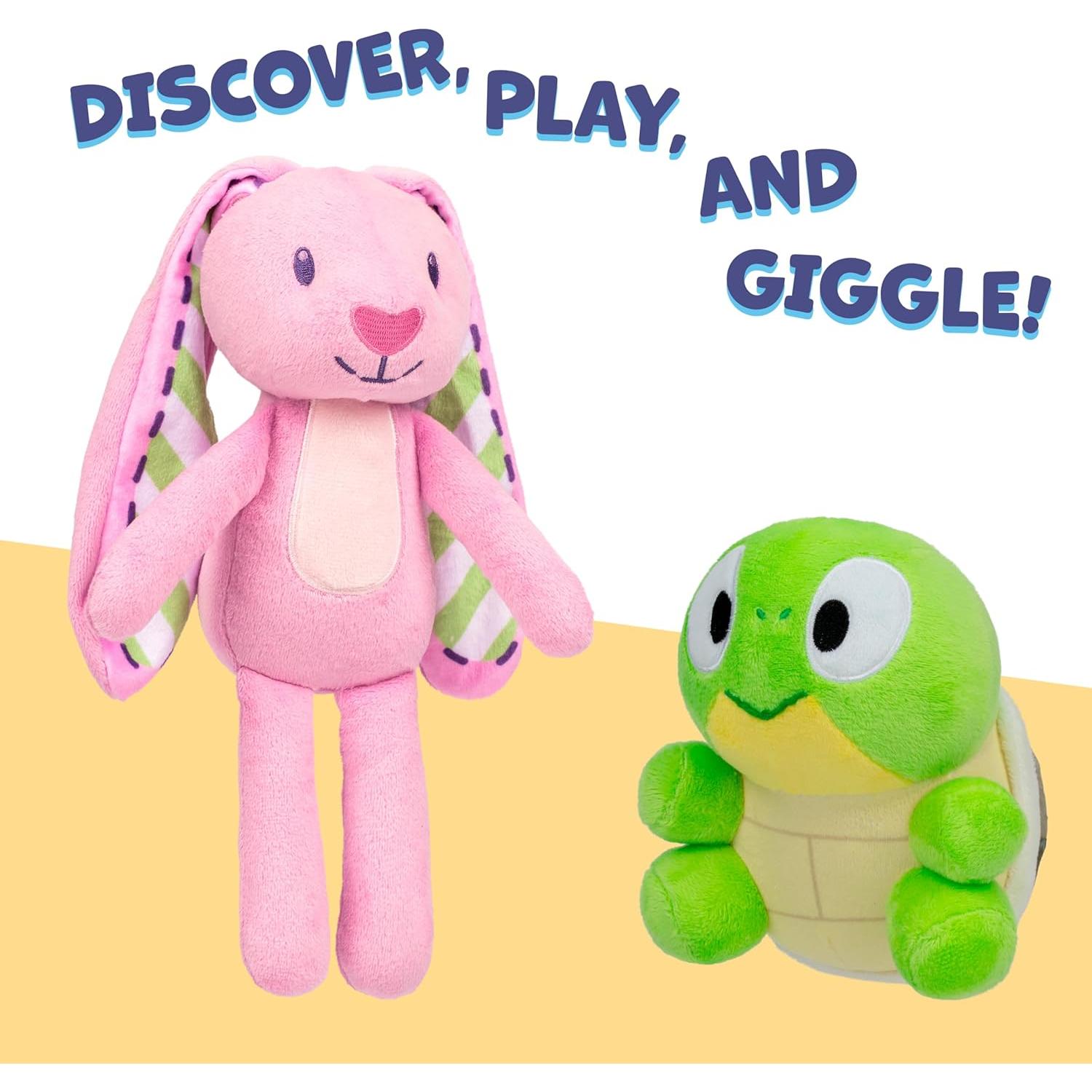 Paquete de Peluches Bluey Floppy y Turtleboy 2-Pack 14-27 cm