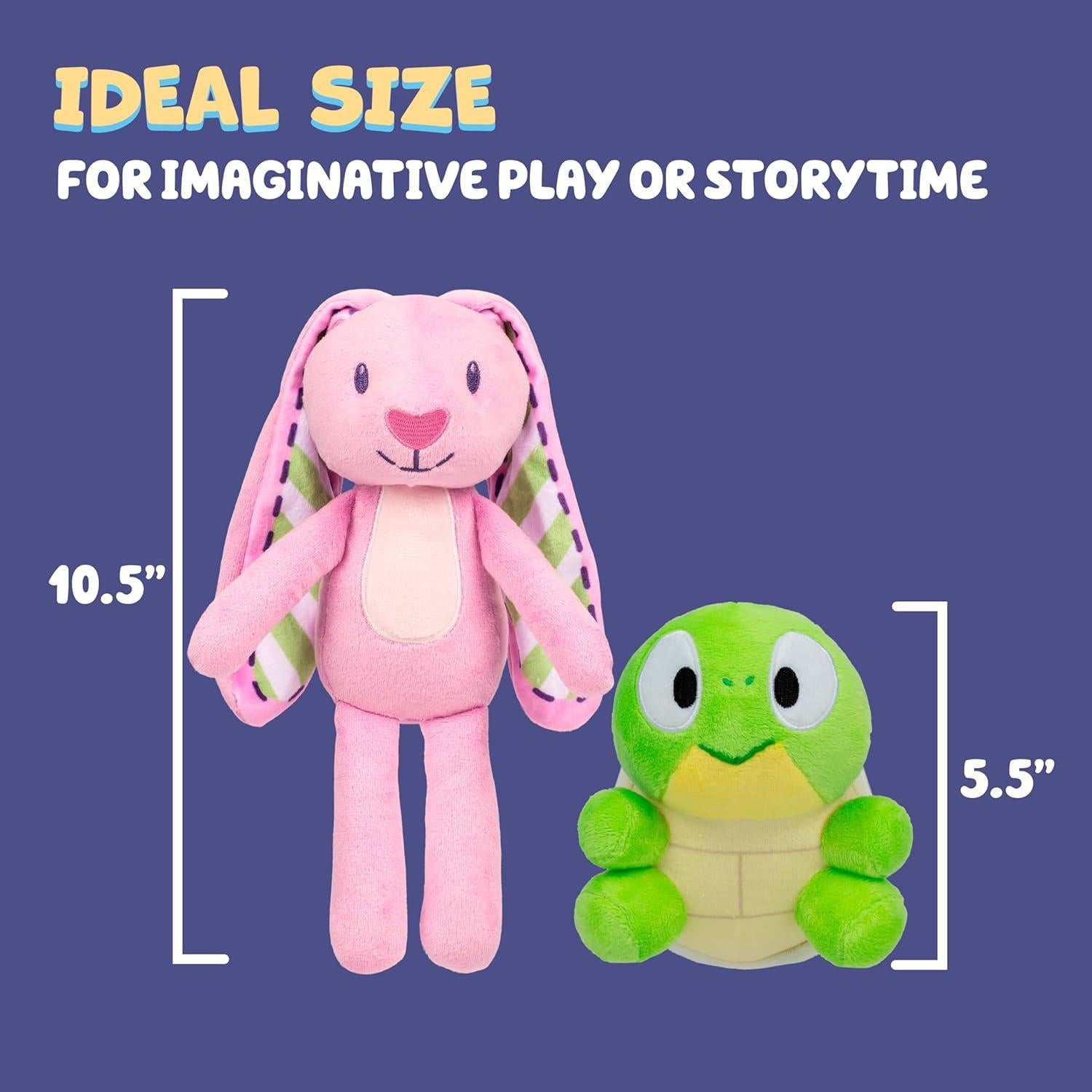 Paquete de Peluches Bluey Floppy y Turtleboy 2-Pack 14-27 cm