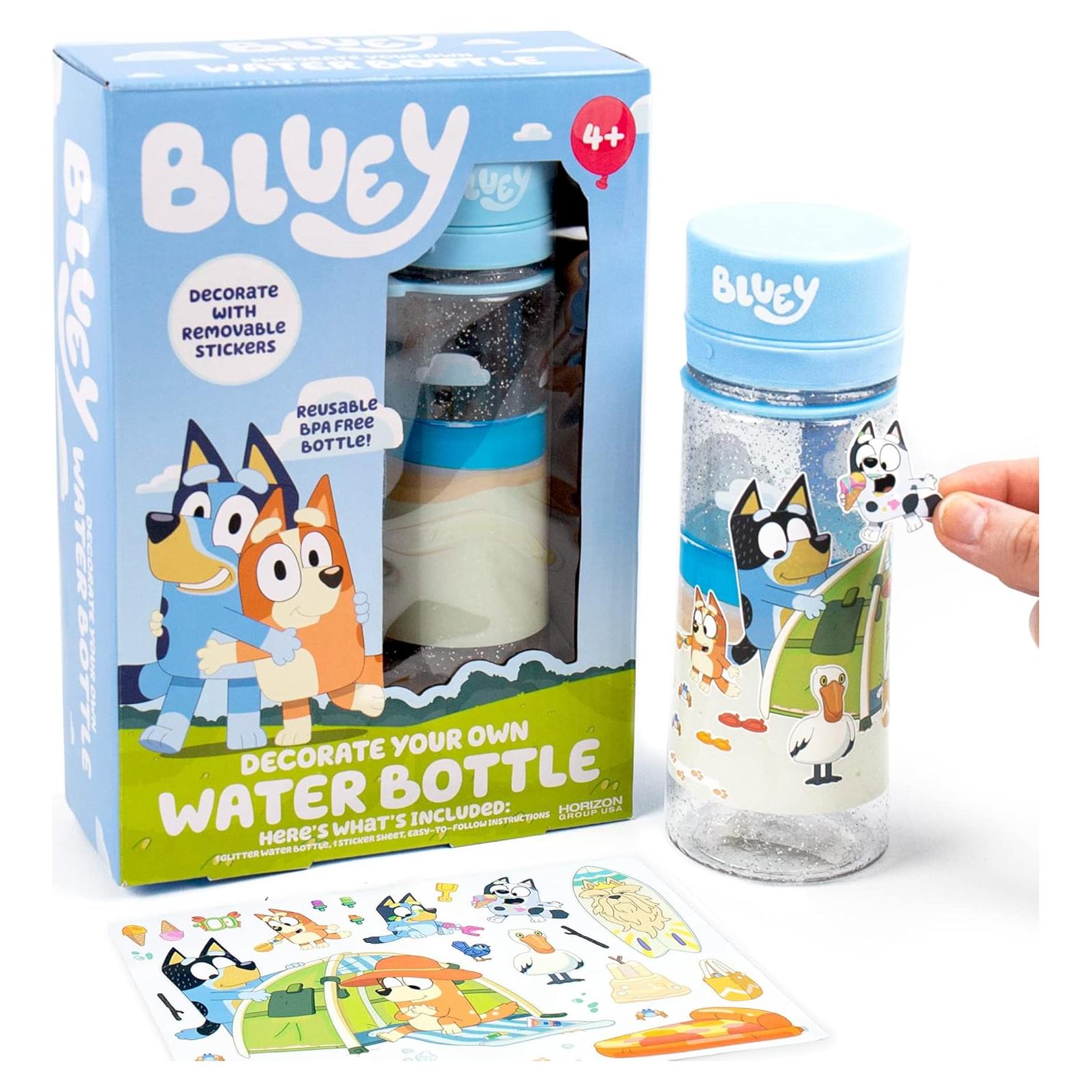 Botella de Agua Reutilizable Bluey 400 ml con Stickers