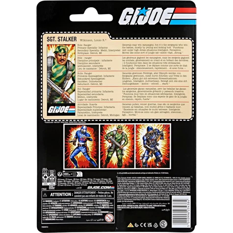 Figura de Acción G.I. Joe Sargento Stalker 15 cm con Accesorios