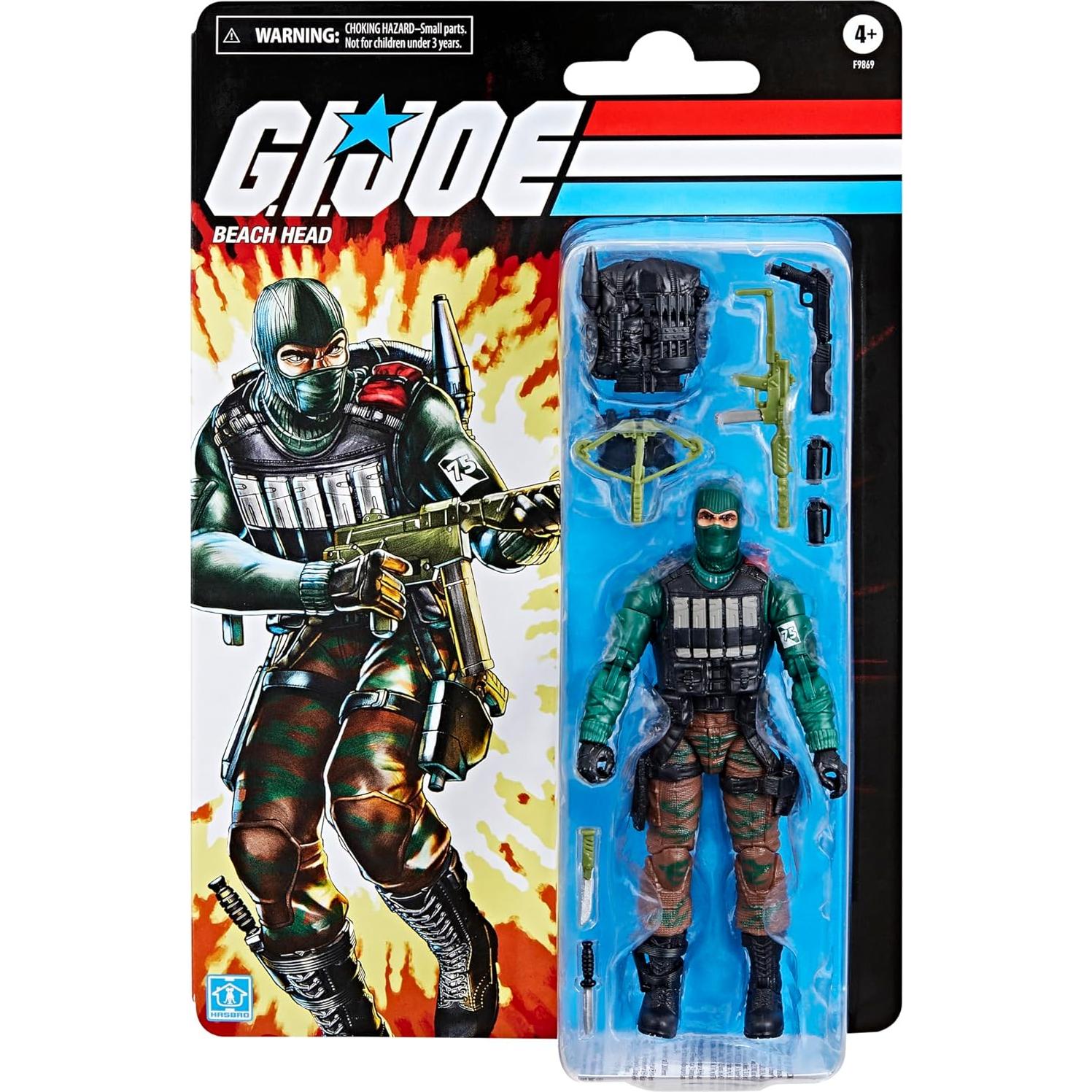 Figura de Acción G.I. Joe Beach Head 6" (150 mm) con 10 Accesorios