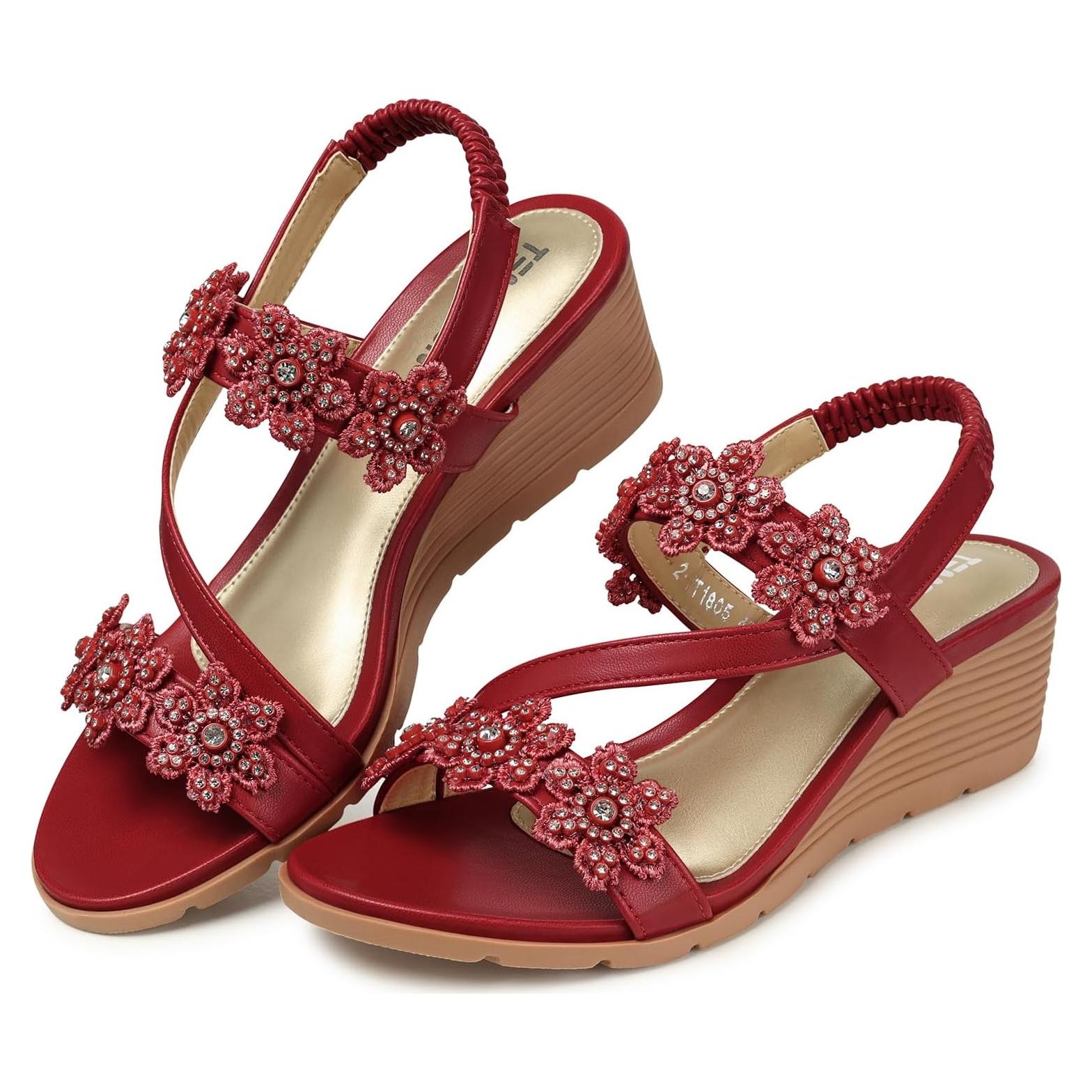 Sandalias Wedge TEMOFON para Mujeres Elegantes - Verano 2025