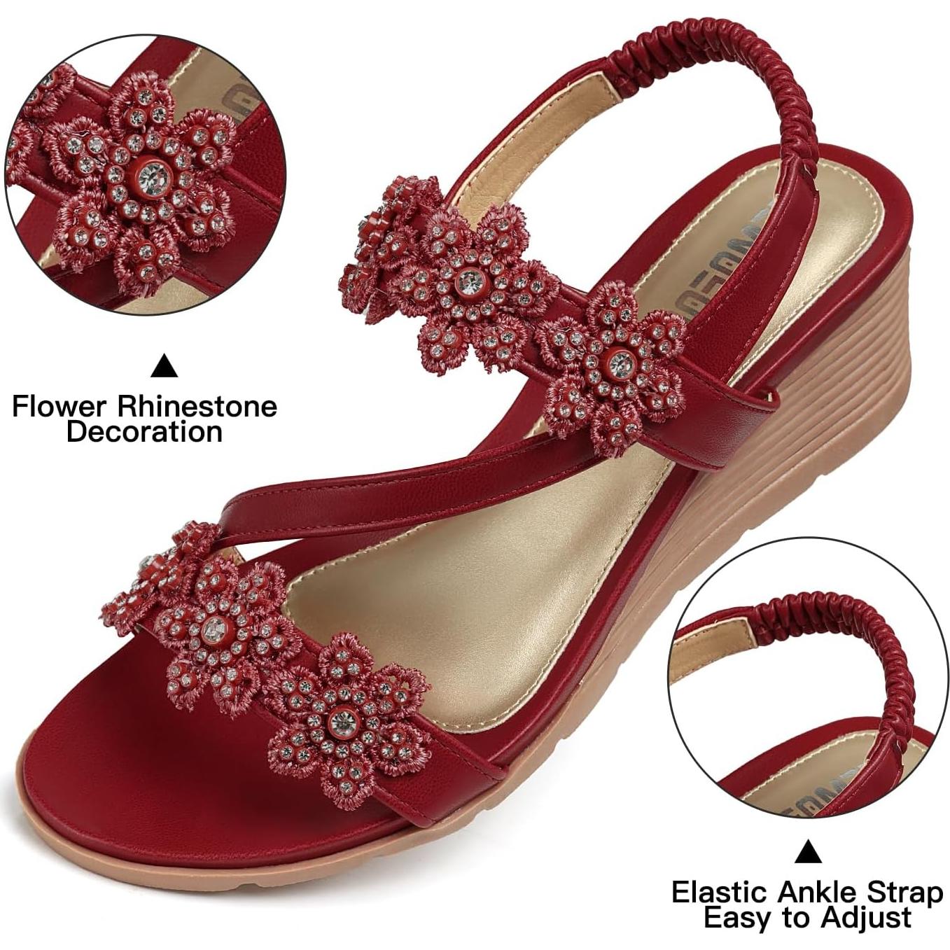 Sandalias Wedge TEMOFON para Mujeres Elegantes - Verano 2025